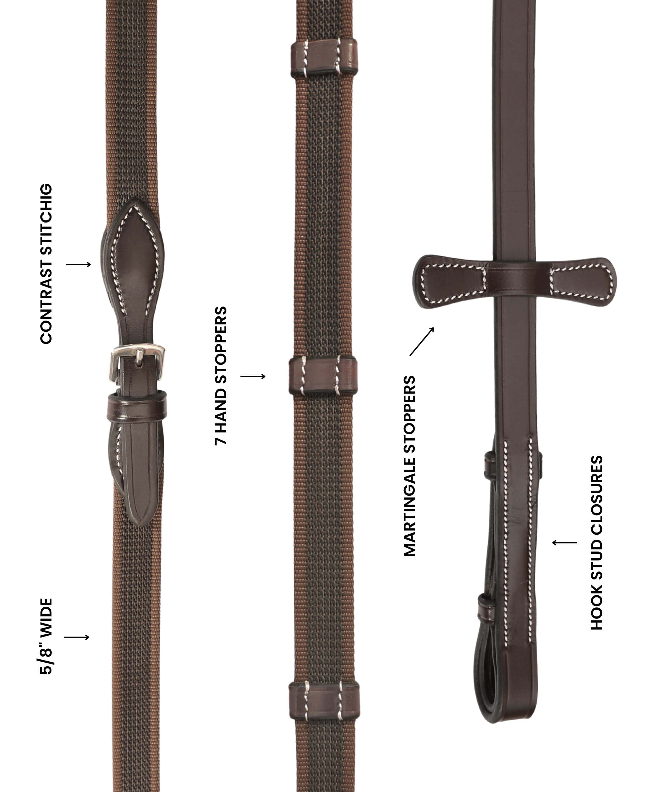ExionPro Rubberized Web Reins - Image 5