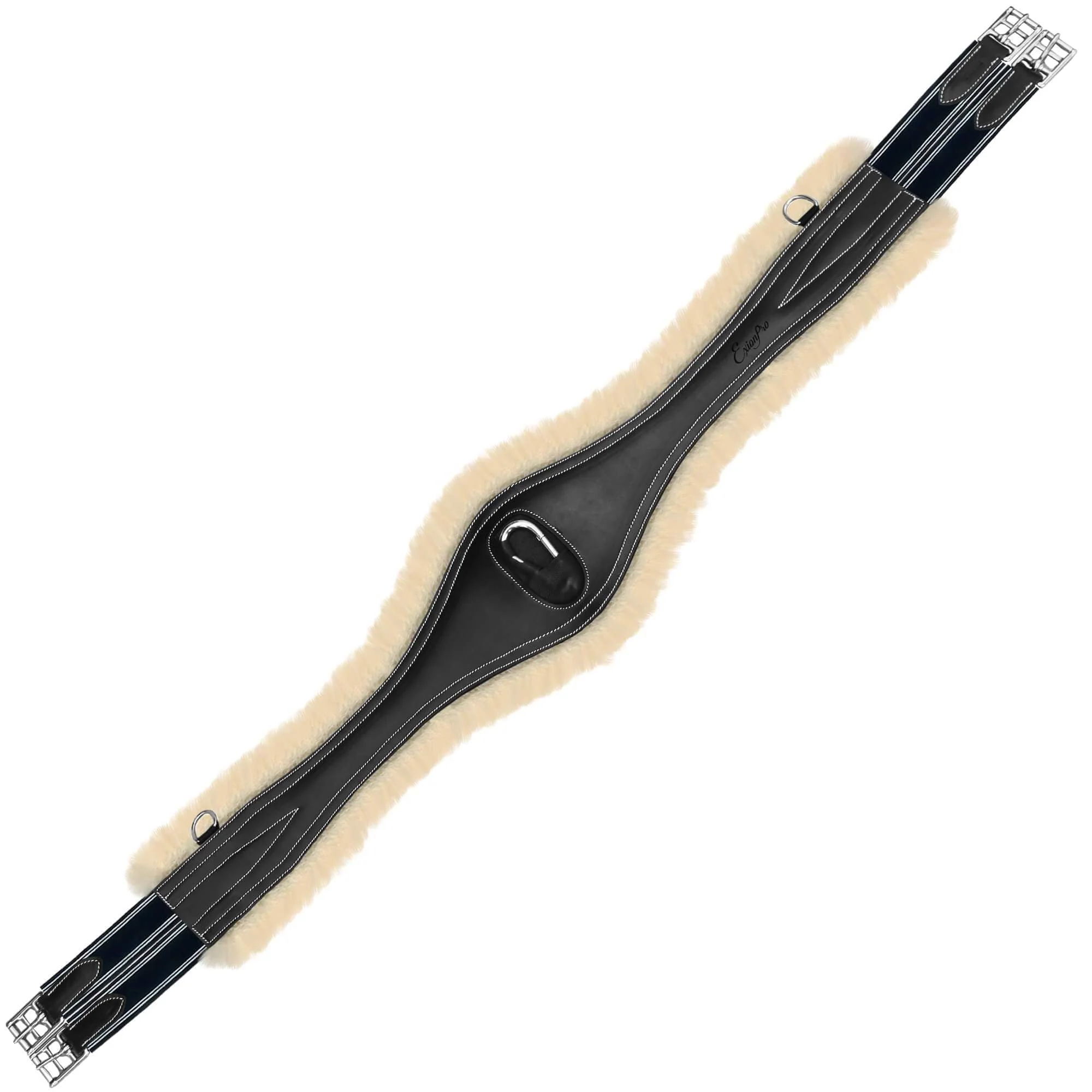 ExionPro Snap Over Lay Girth - Navy Blue Elastic with White Lines - Image 4