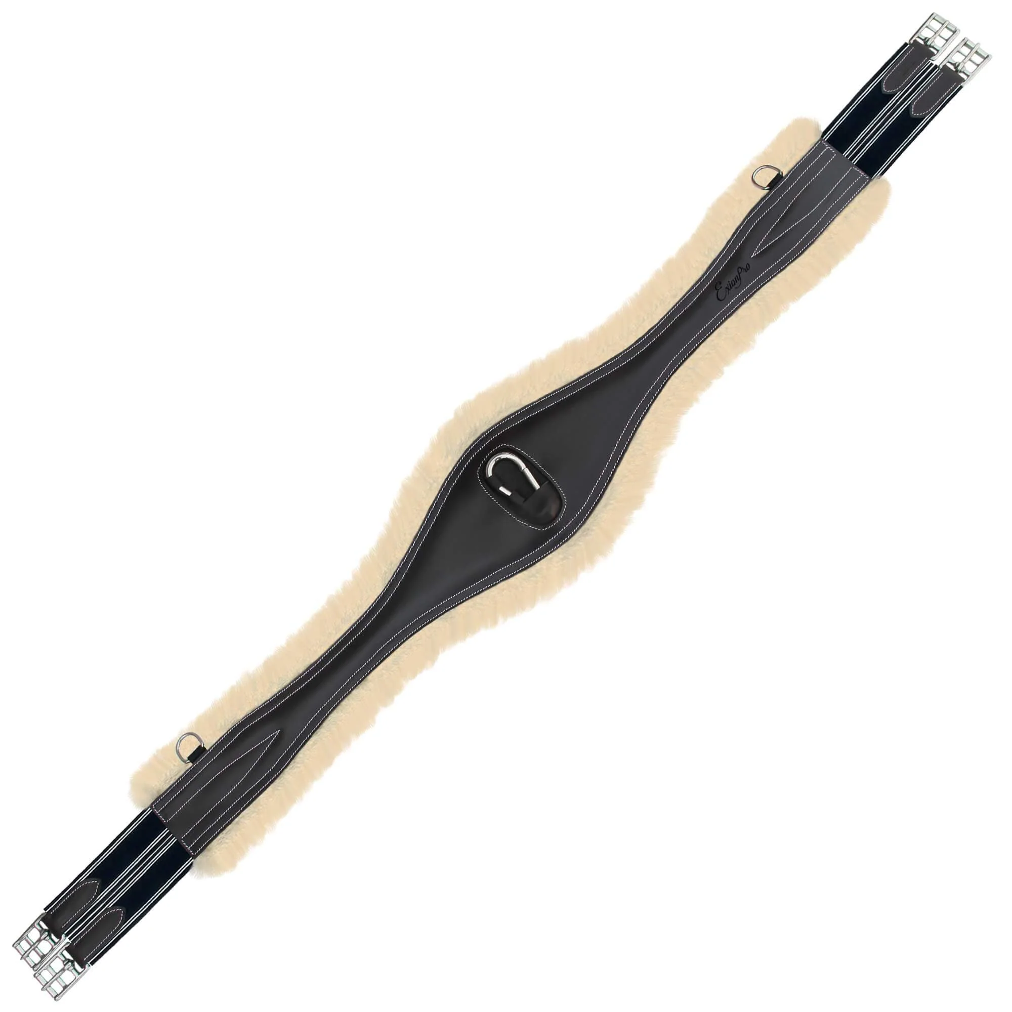 ExionPro Snap Over Lay Girth - Navy Blue Elastic with White Lines - Image 5