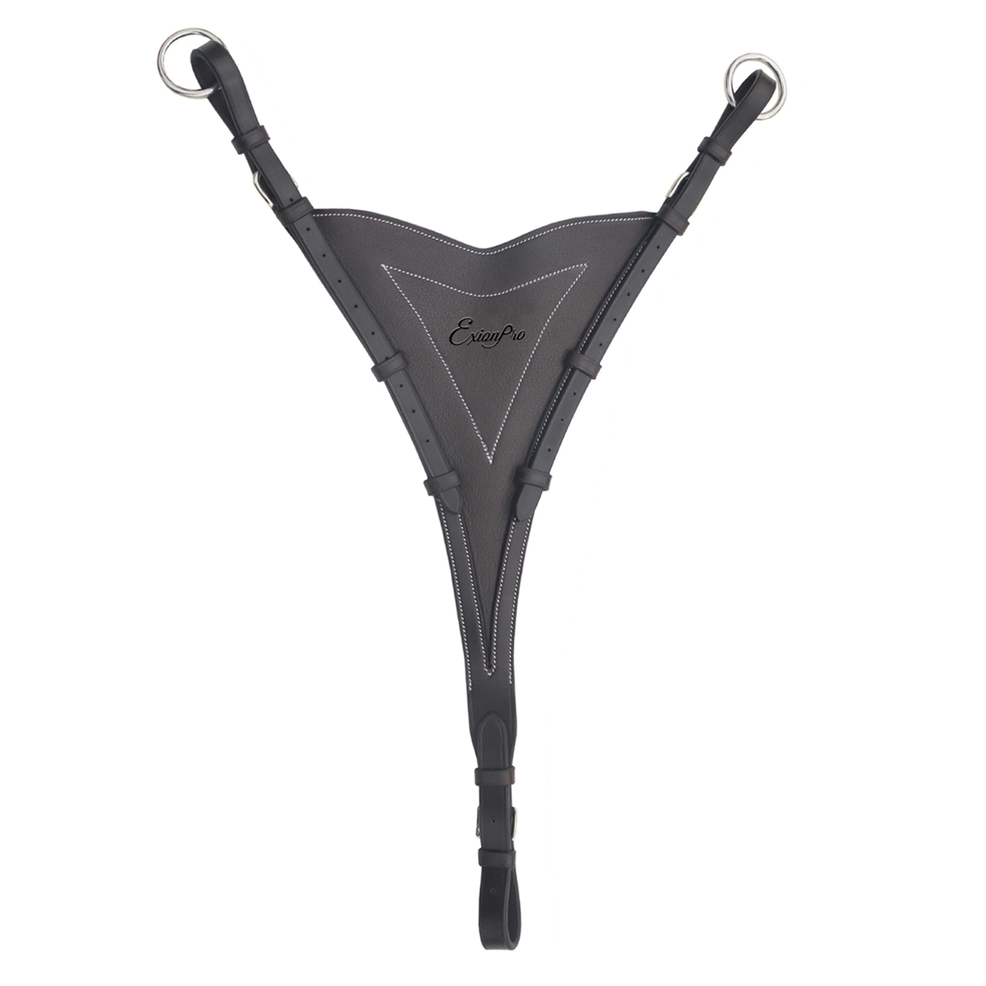 ExionPro Soft Leather Bib Running Martingale Attachment - Image 2