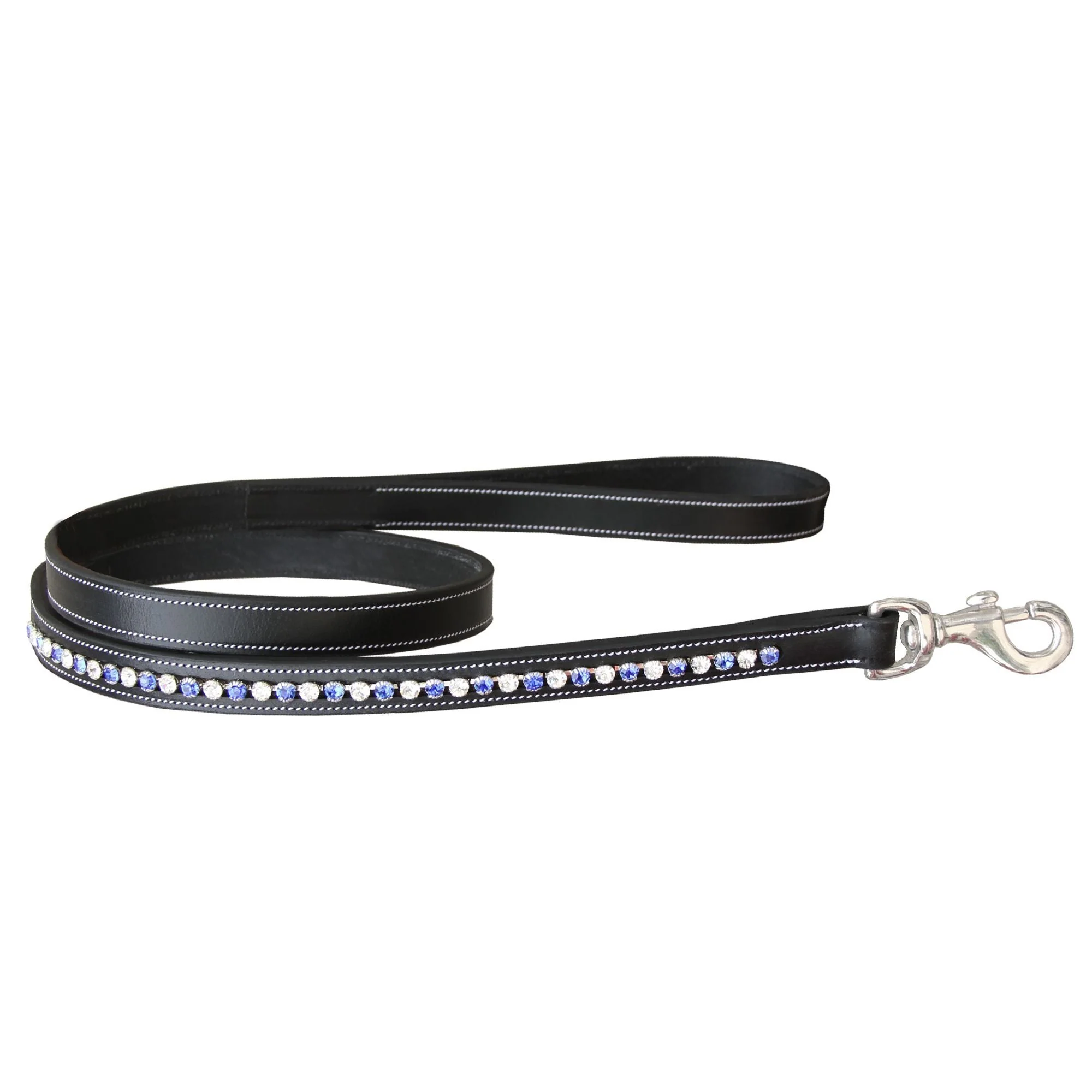 ExionPro White & Blue Bling Dog Leash - Image 4
