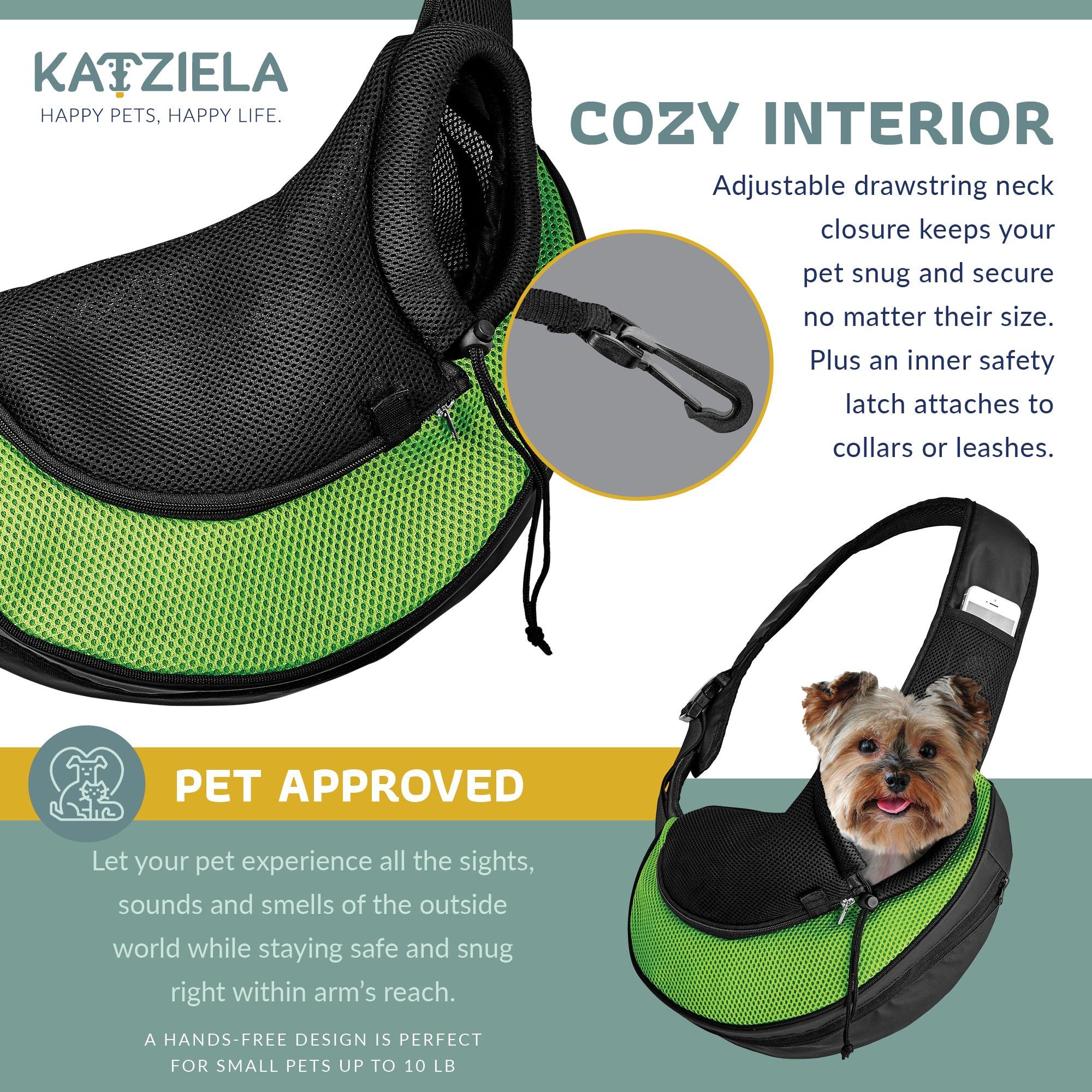 Expandable Sling Bag - Front Shoulder Pet Carrier for Small Dog, Cat and Puppy - Image 5