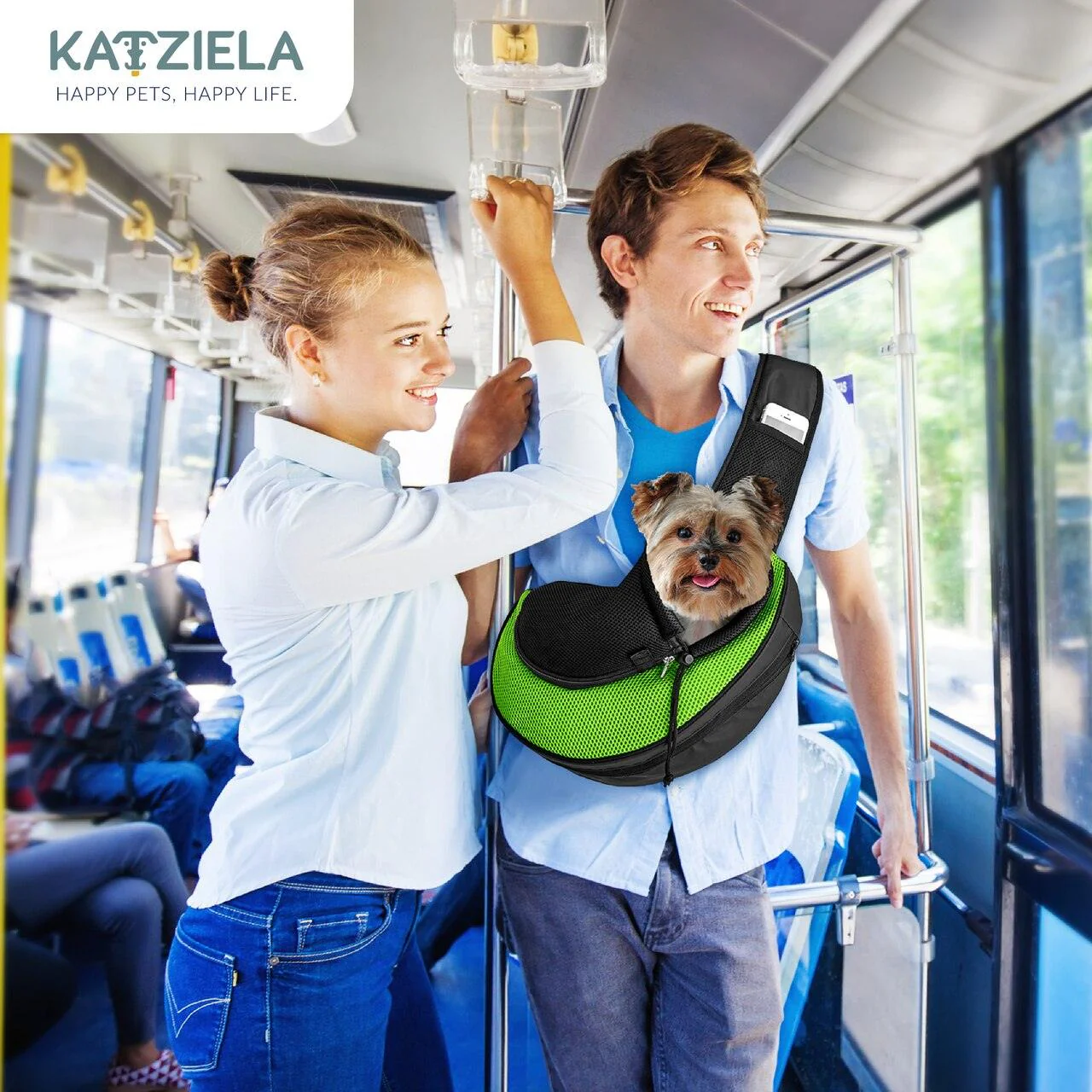 Expandable Sling Bag - Front Shoulder Pet Carrier for Small Dog, Cat and Puppy - Image 7