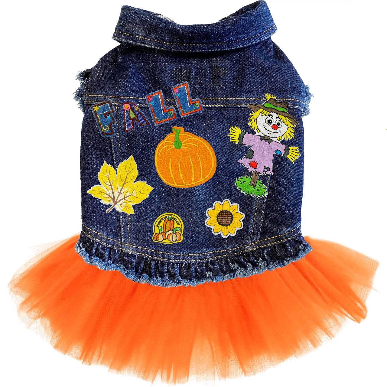 Fall Fun Denim Dog Jacket - Image 4