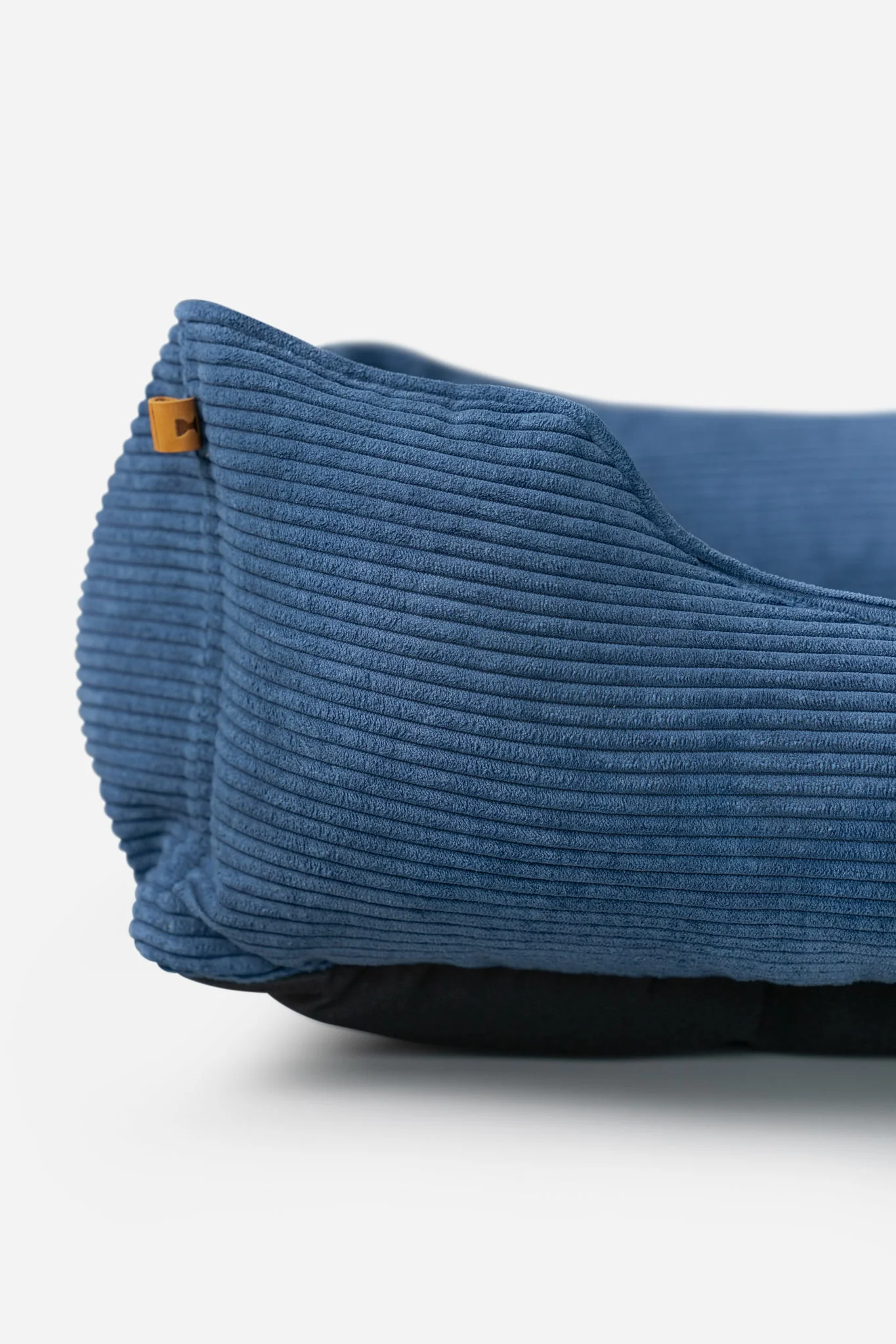 Fancy Corduroy Sleeper Dog Bed Blue - Image 5