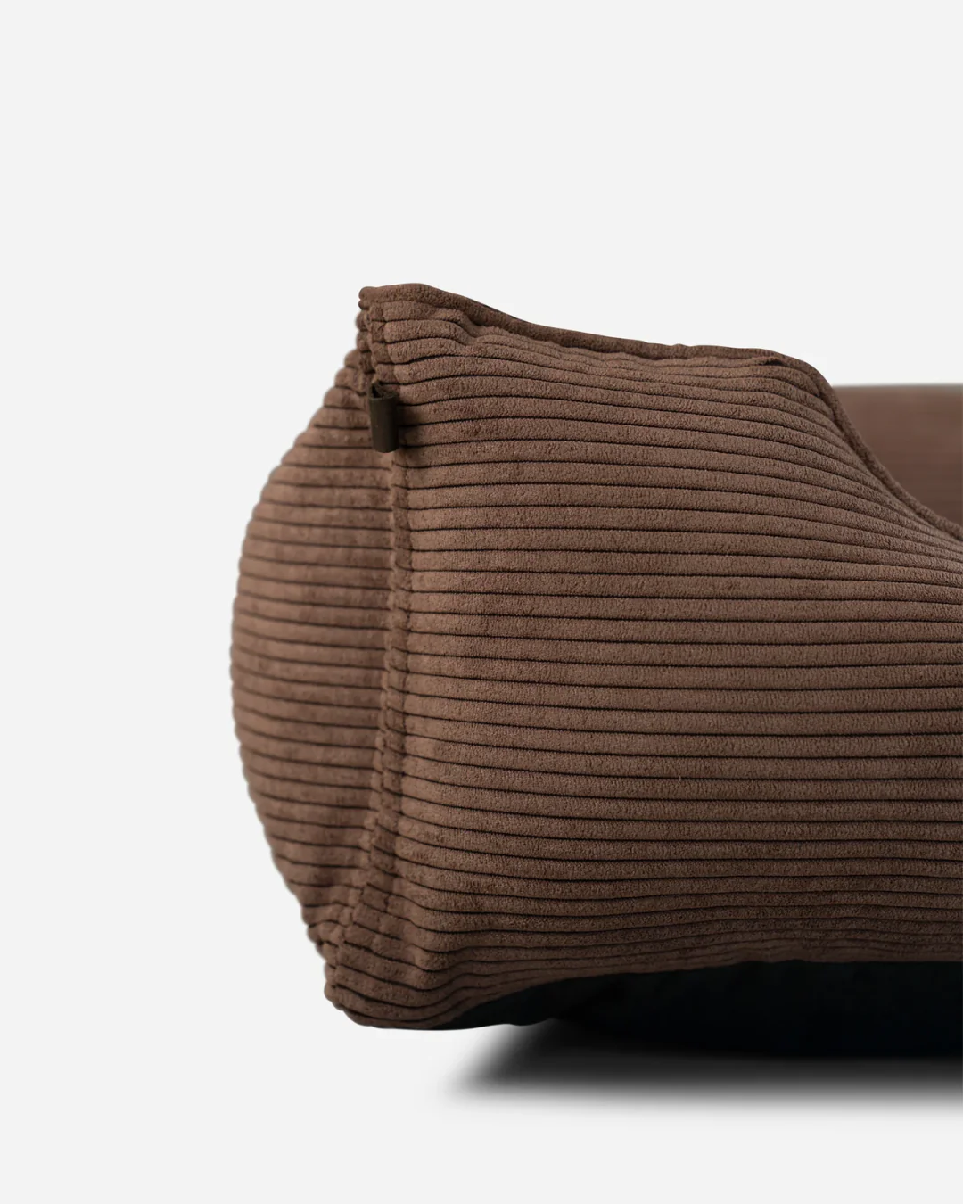Fancy Corduroy Sleeper Dog Bed Brown - Image 2