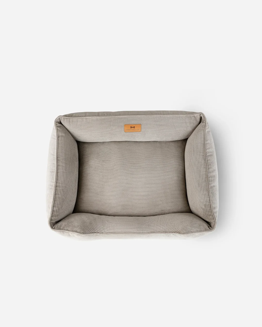 Fancy Corduroy Sleeper Dog Bed Taupe - Image 3