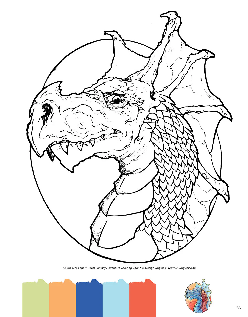 Fantasy Adventure Coloring Book - Image 2