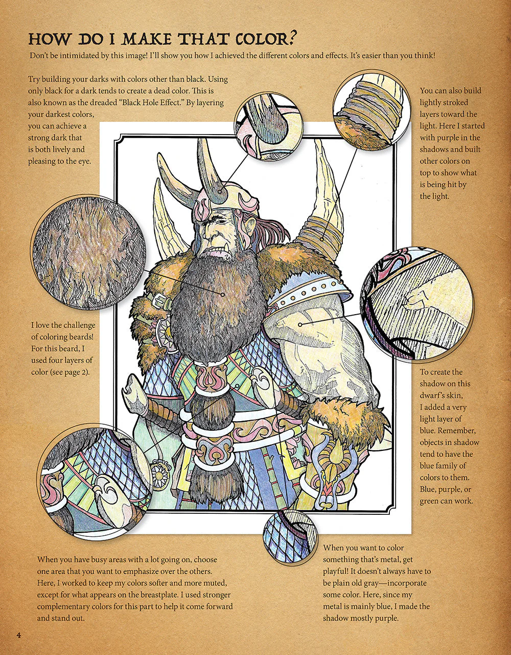 Fantasy Adventure Coloring Book - Image 3