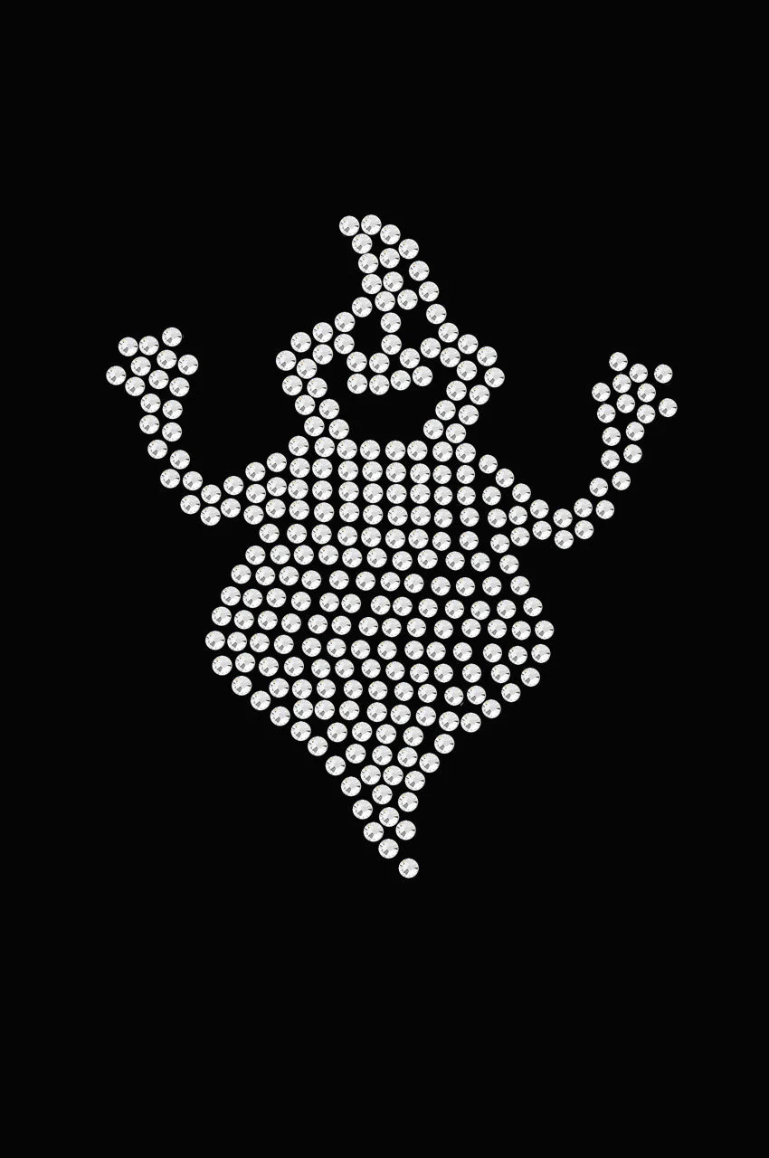 Fat Rhinestone Ghost Bandanna - Image 2