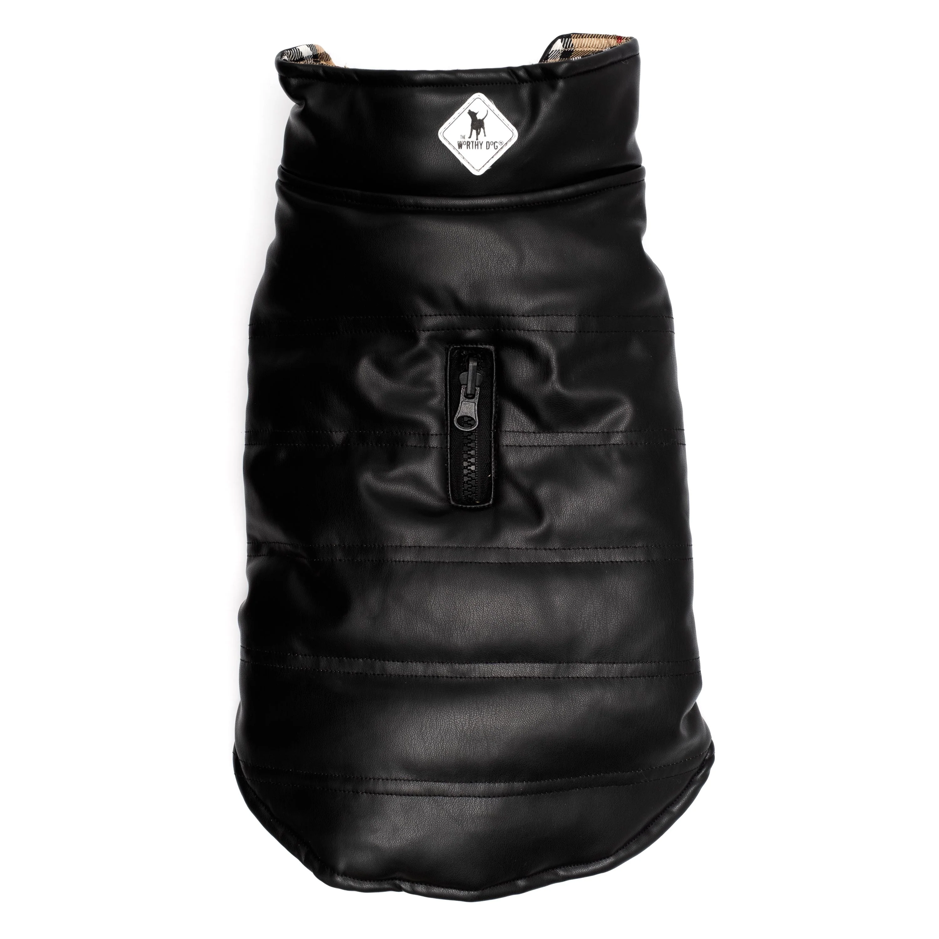 Faux Leather Reversible Jacket