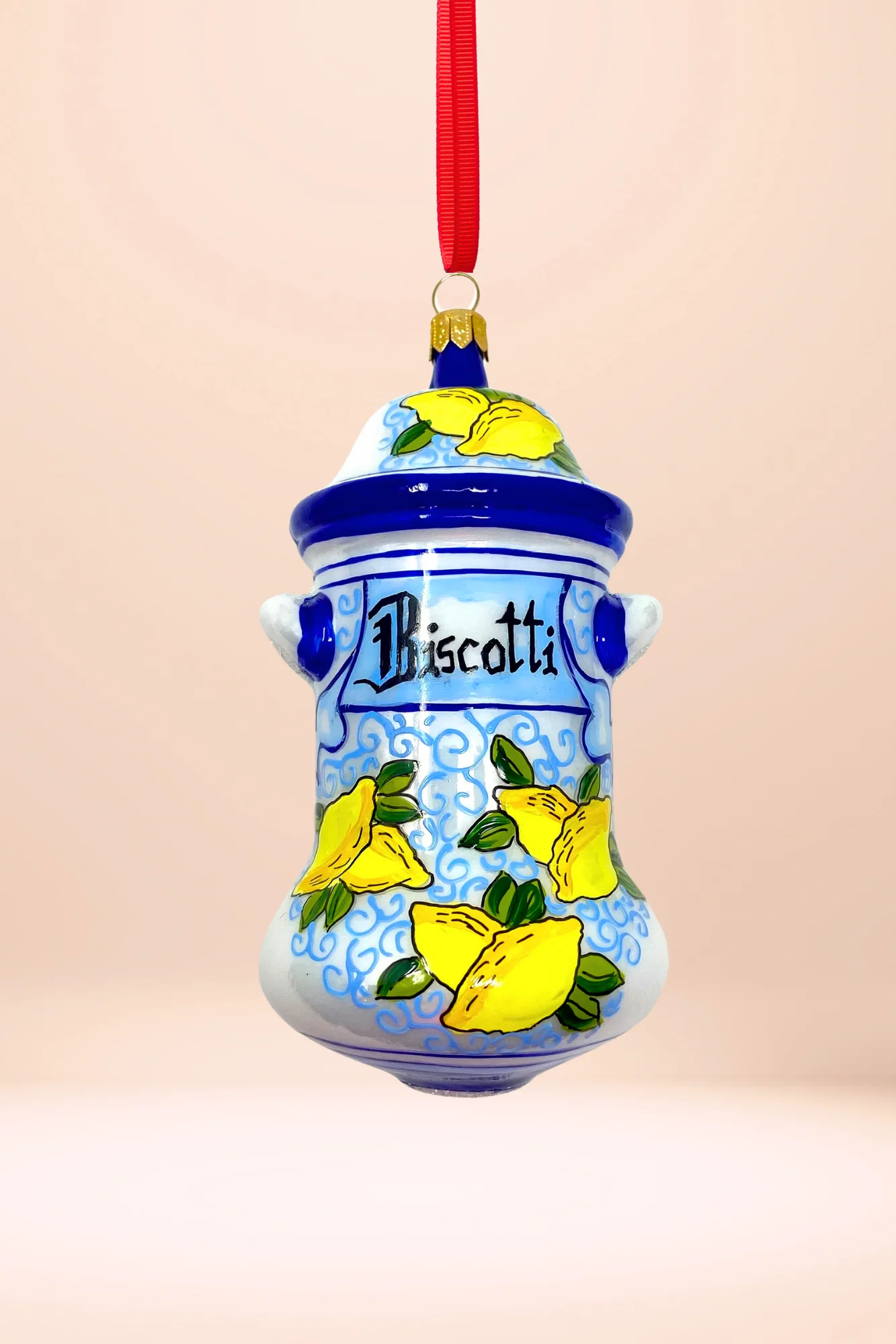 Ferrari Cookie Jar Polish Glass Ornament