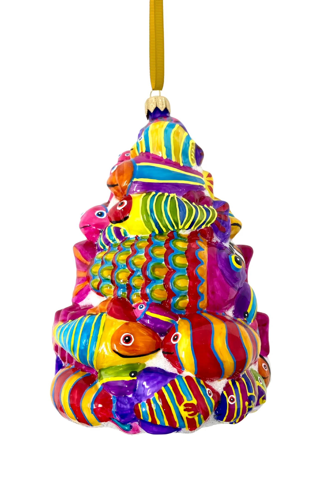 Festival of Fish Tree Glass Ornament - Image 3