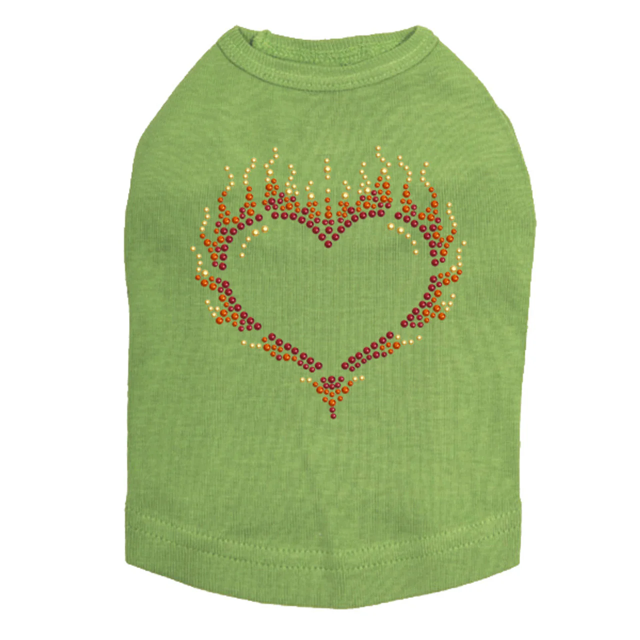 Flame Heart - Dog Tank - Image 2
