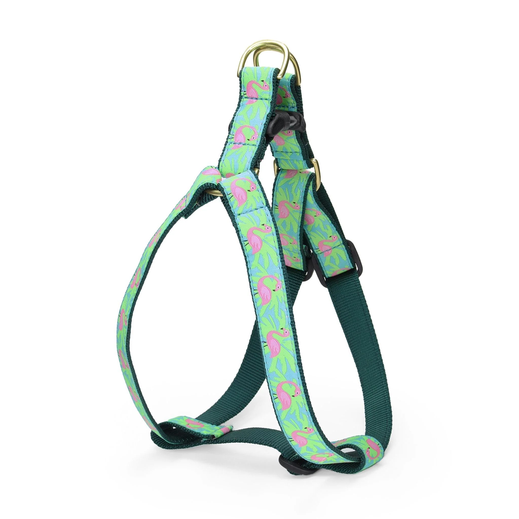 Up Country Flamingo Dog Cast Brass Dog Harness