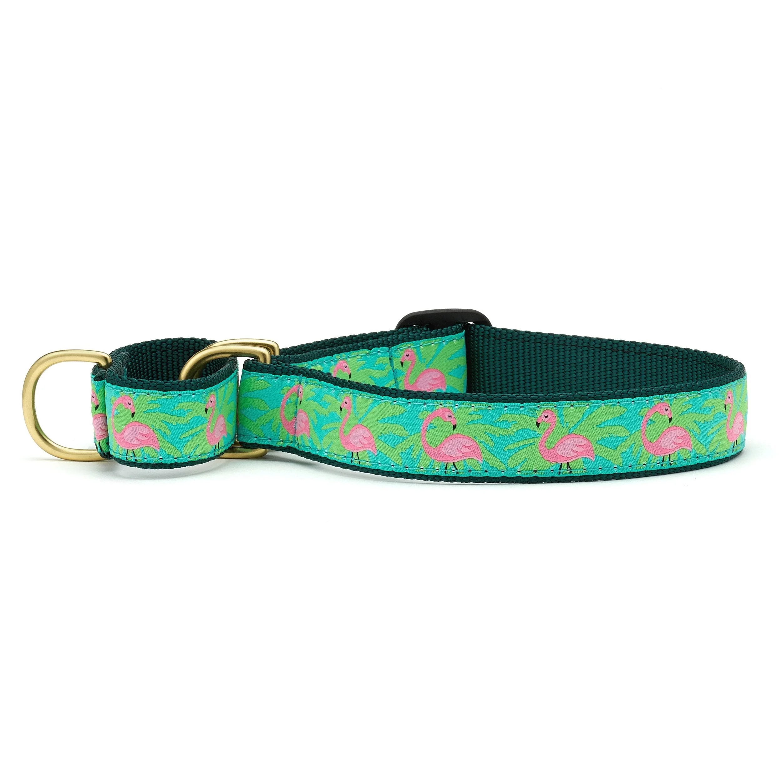 Up Country Flamingo Cast Brass Martingale Collar