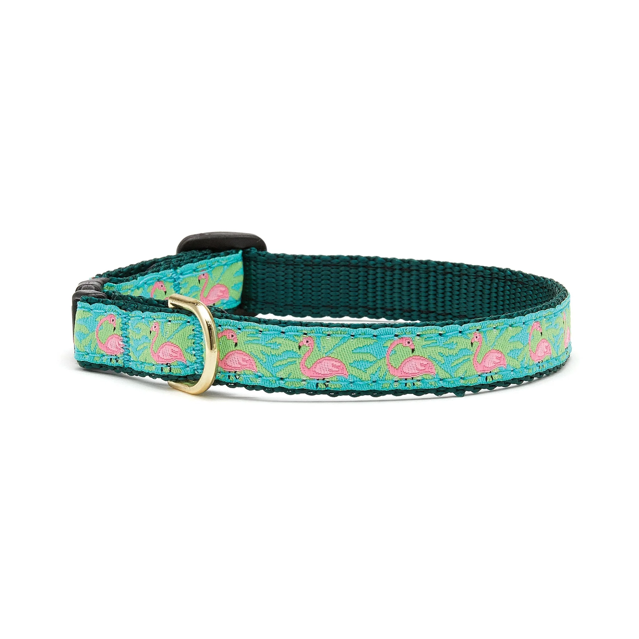 Up Country Flamingo Made in USA Dog Collar