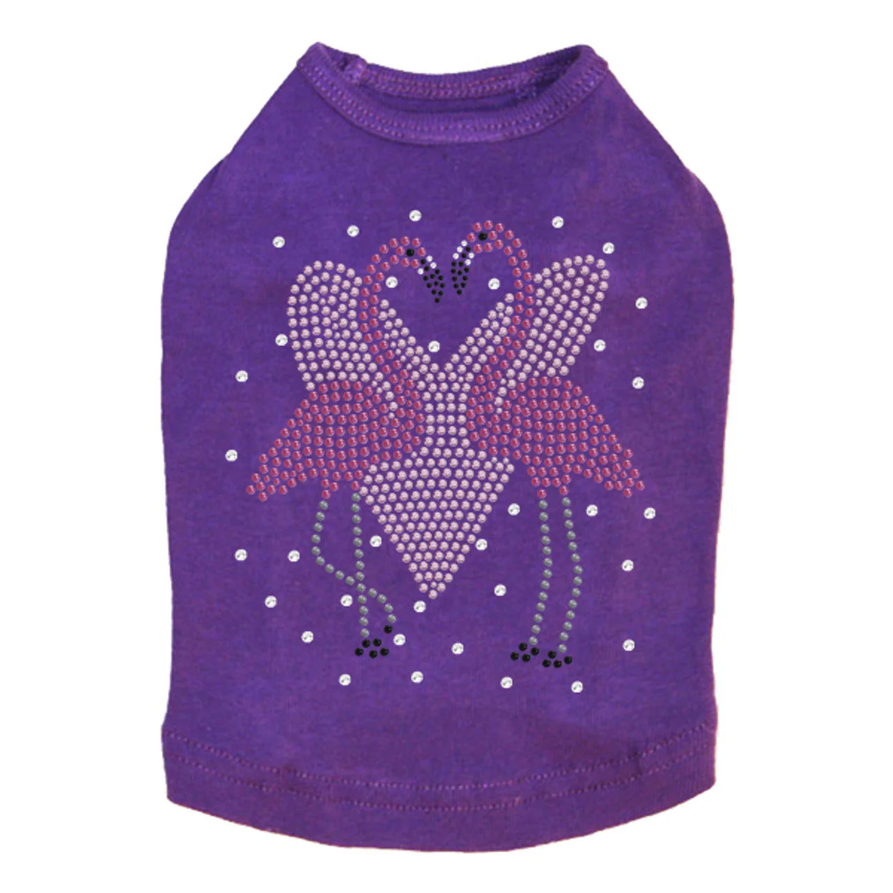 Flamingos with Heart- Dog Tank - Image 9