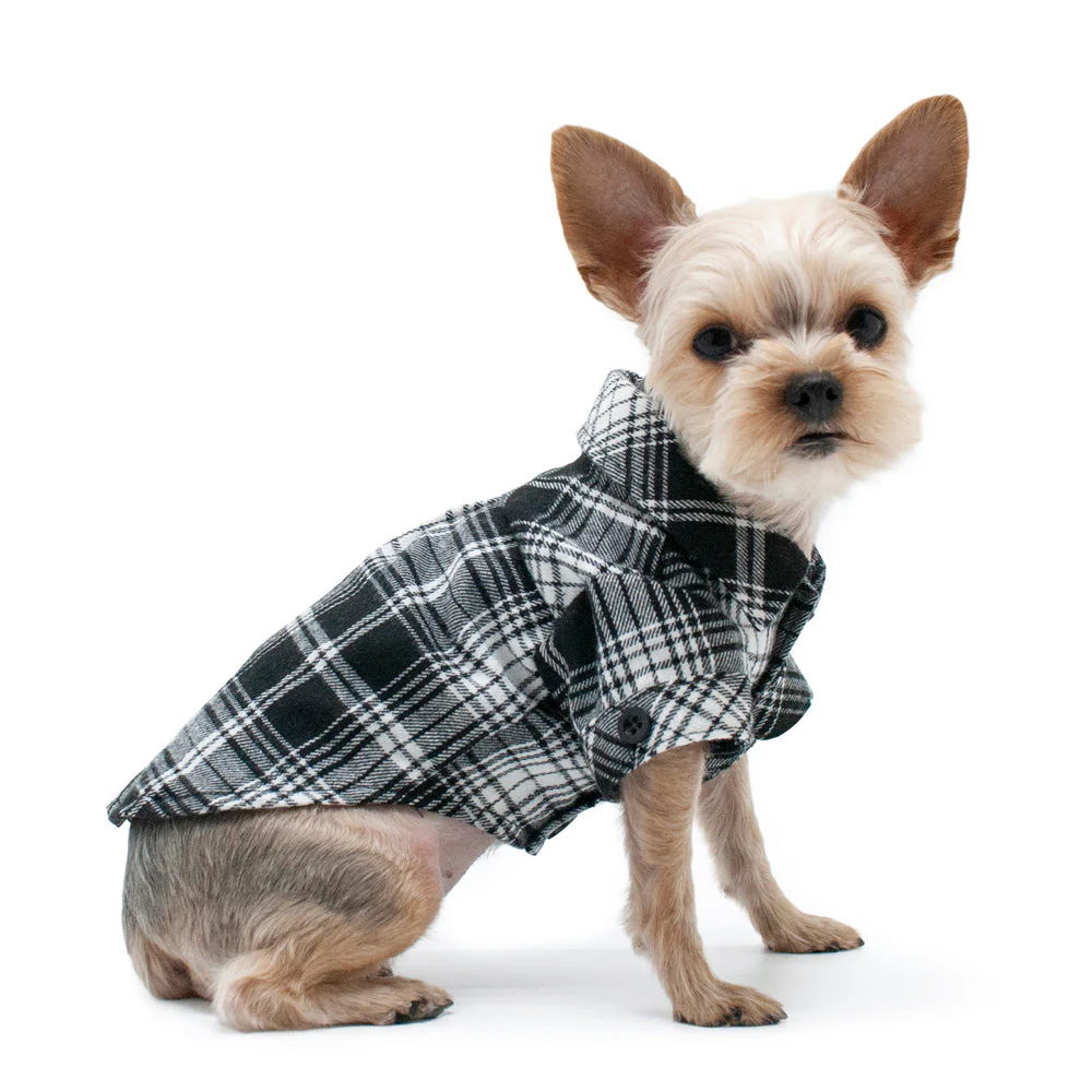 Flannel Button Down Black 2