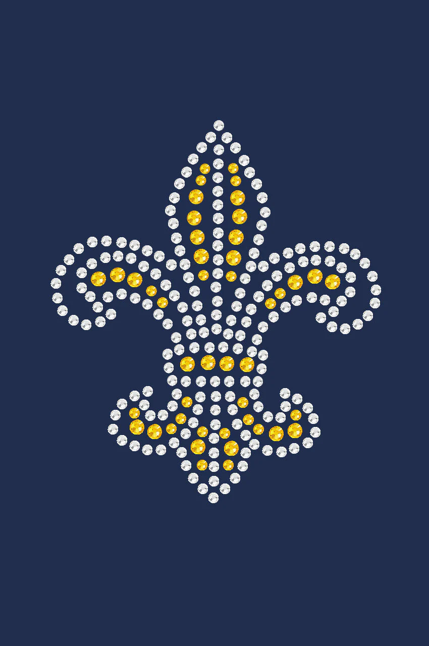 Fleur de Lis (Gold Rhinestones) - Bandanna - Image 6