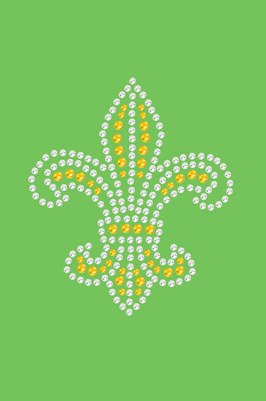 Fleur de Lis (Gold Rhinestones) - Bandanna - Image 8