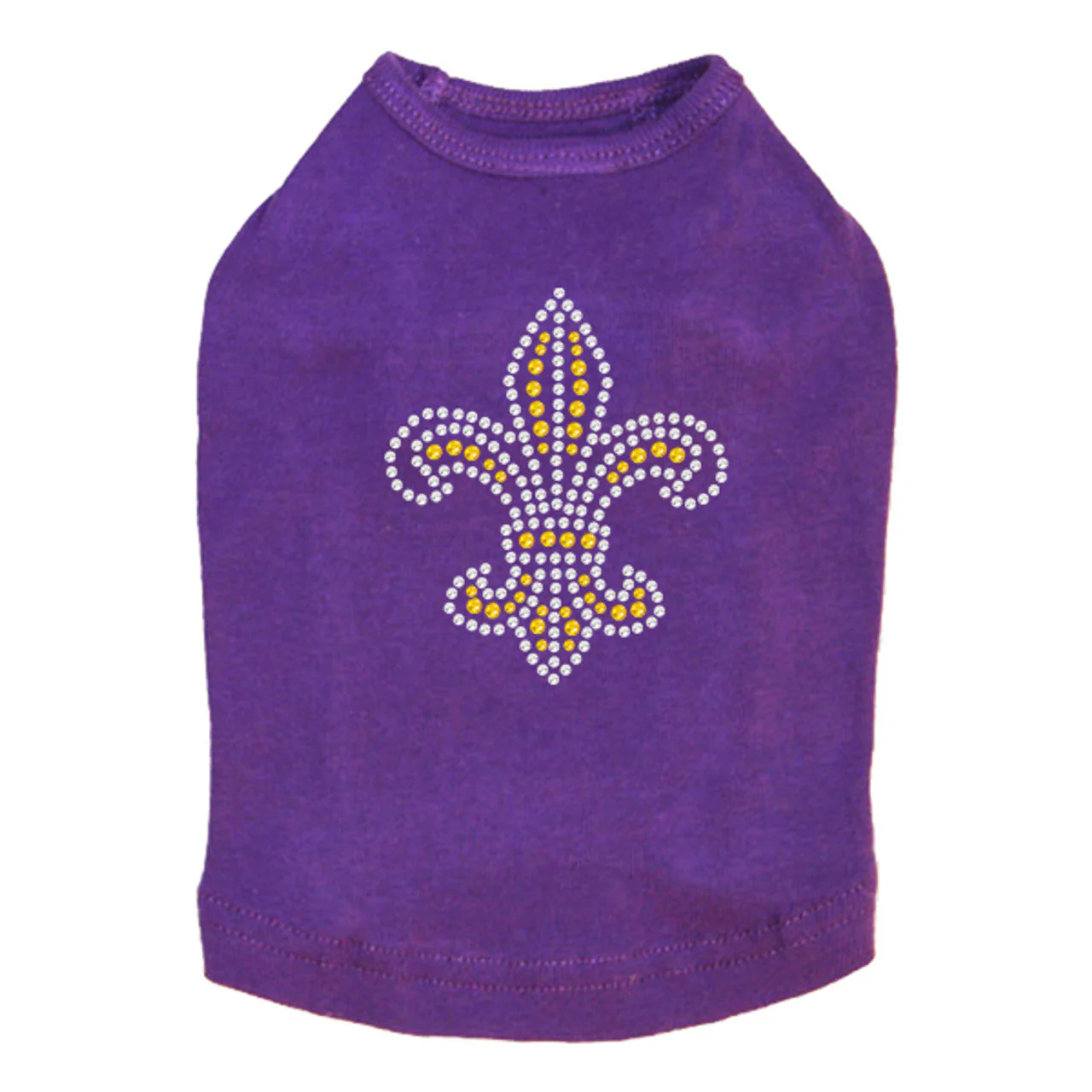 Fleur de Lis (Gold Rhinestones) - Dog Tank - Image 11