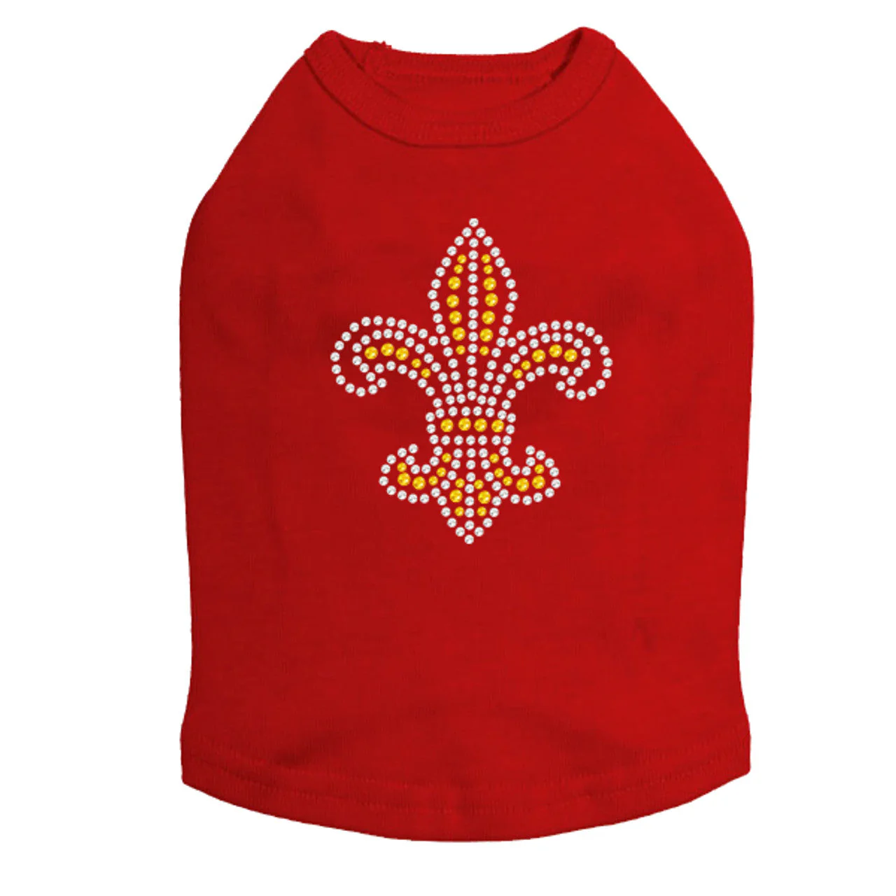 Fleur de Lis (Gold Rhinestones) - Dog Tank - Image 12