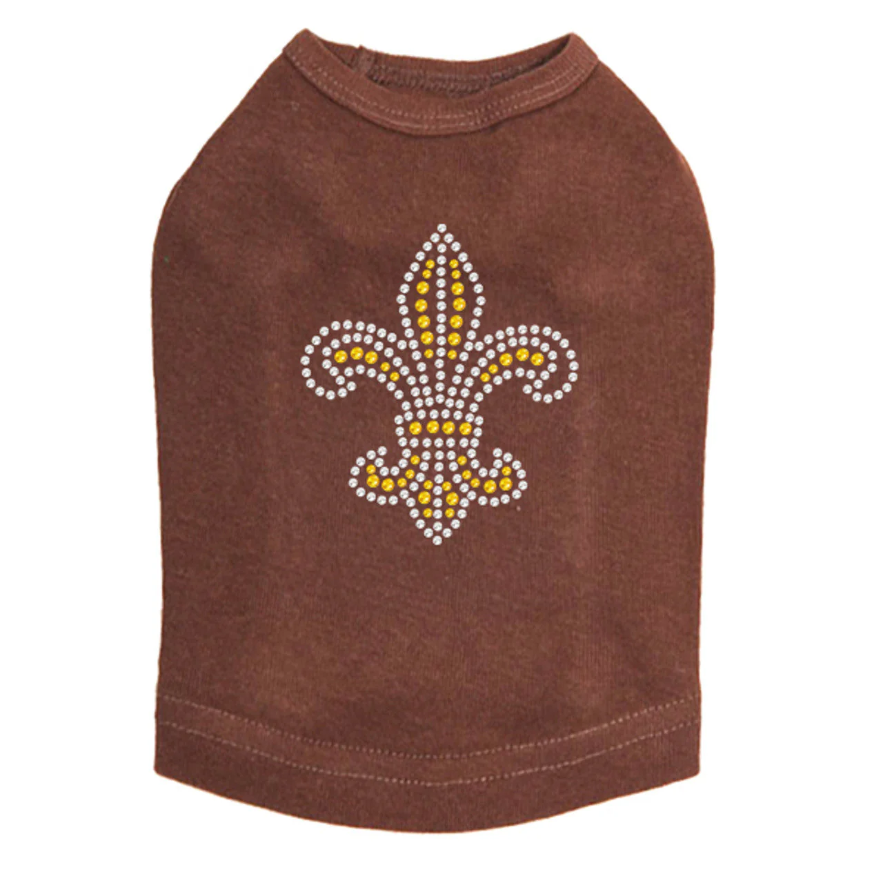 Fleur de Lis (Gold Rhinestones) - Dog Tank - Image 2