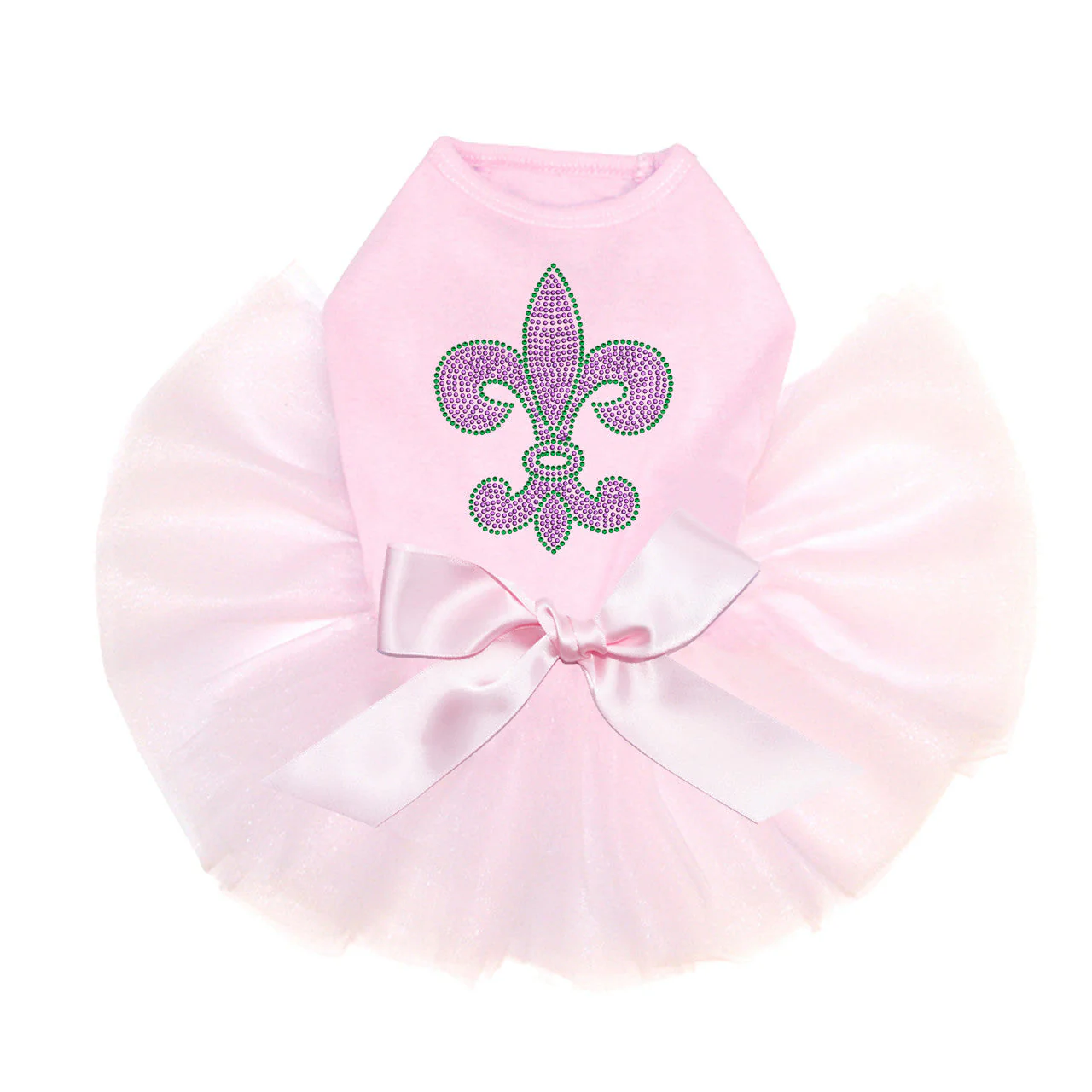 Fleur de Lis Purple & Green - Custom Tutu - Image 2
