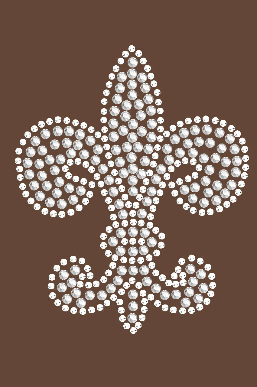 Fleur de Lis (Rhinestone & rhinestuds) - Bandanna - Image 13