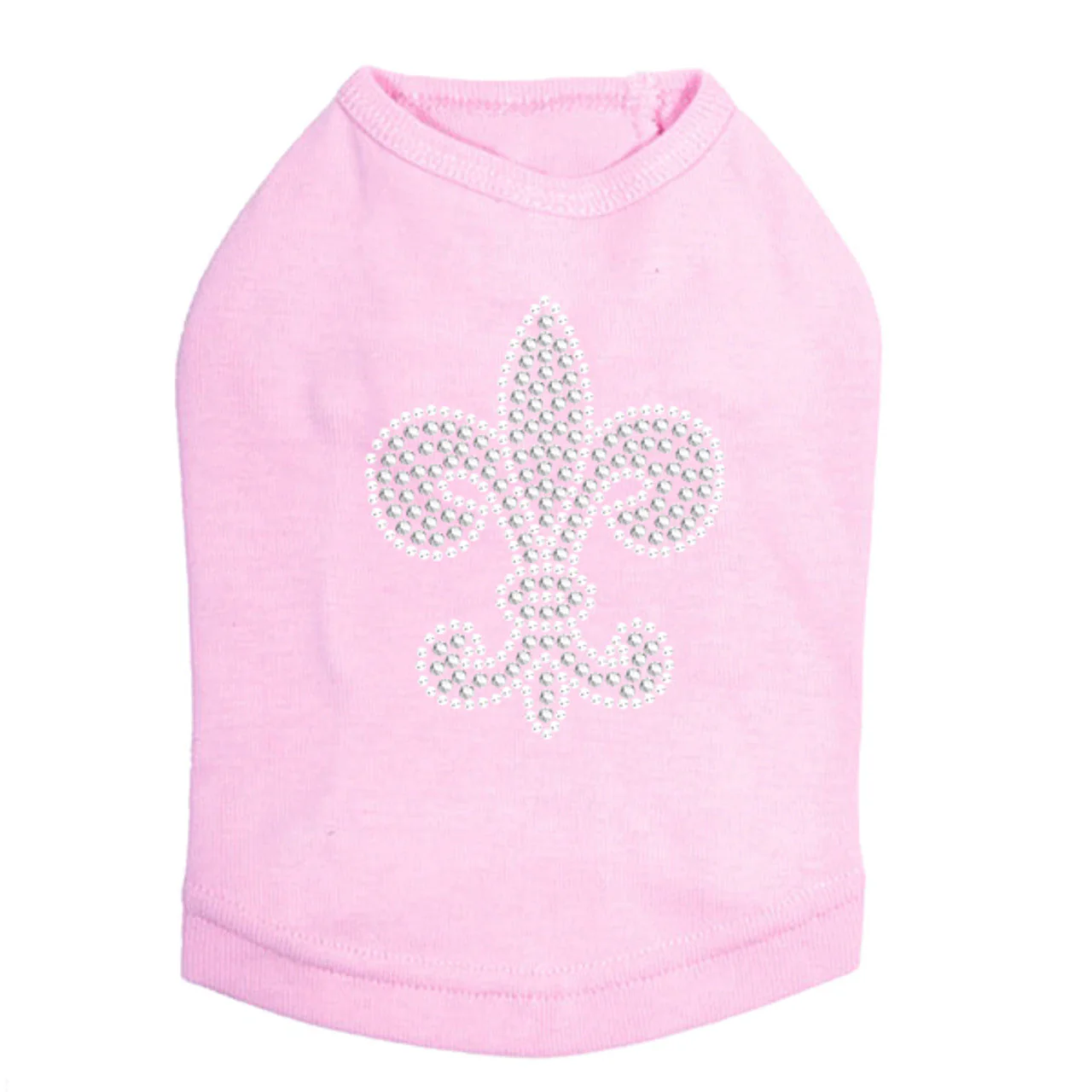 Fleur de Lis (Rhinestone & Rhinestuds) - Dog Tank - Image 6