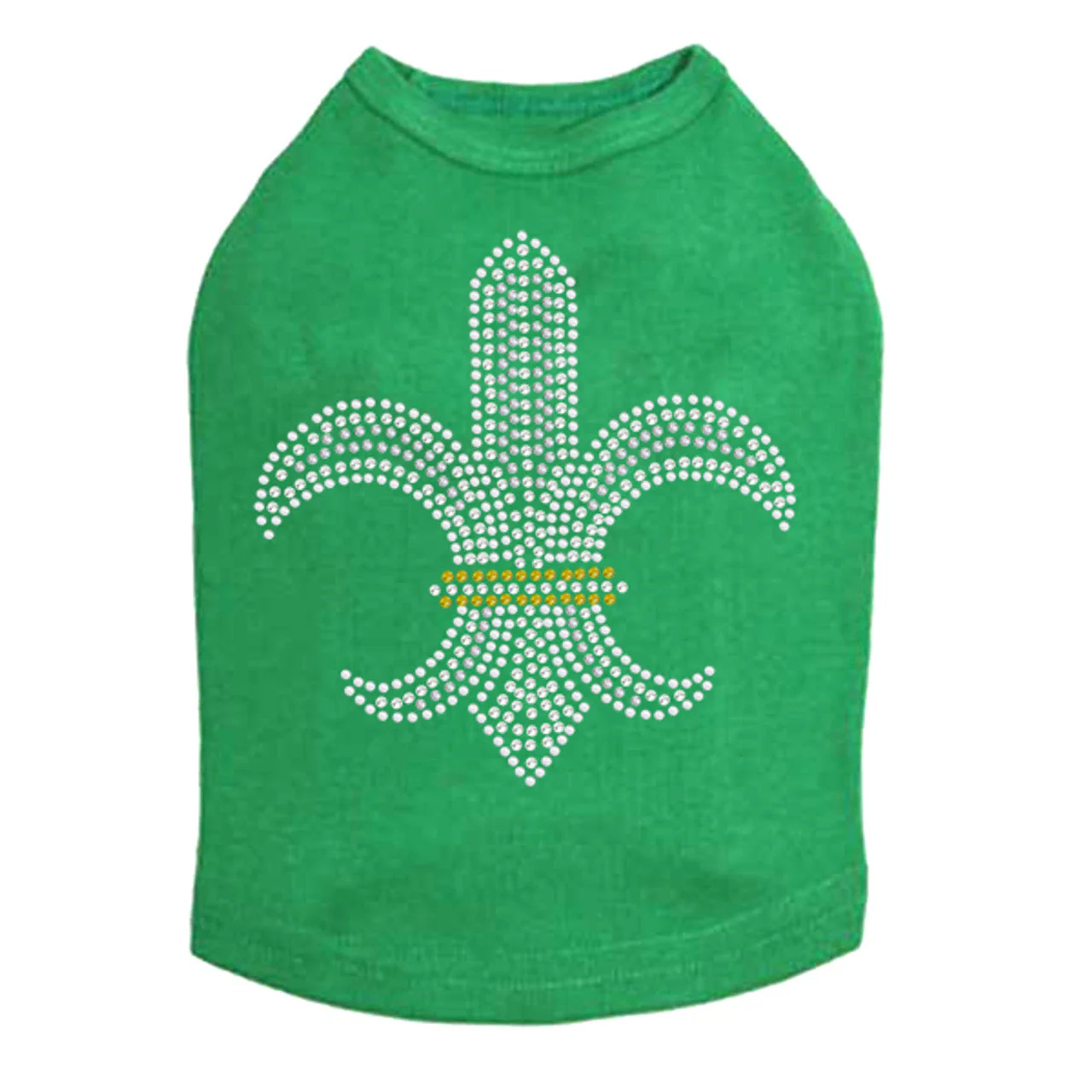 Fleur de Lis (Rhinestones & Nailheads) - Dog Tank - Image 15