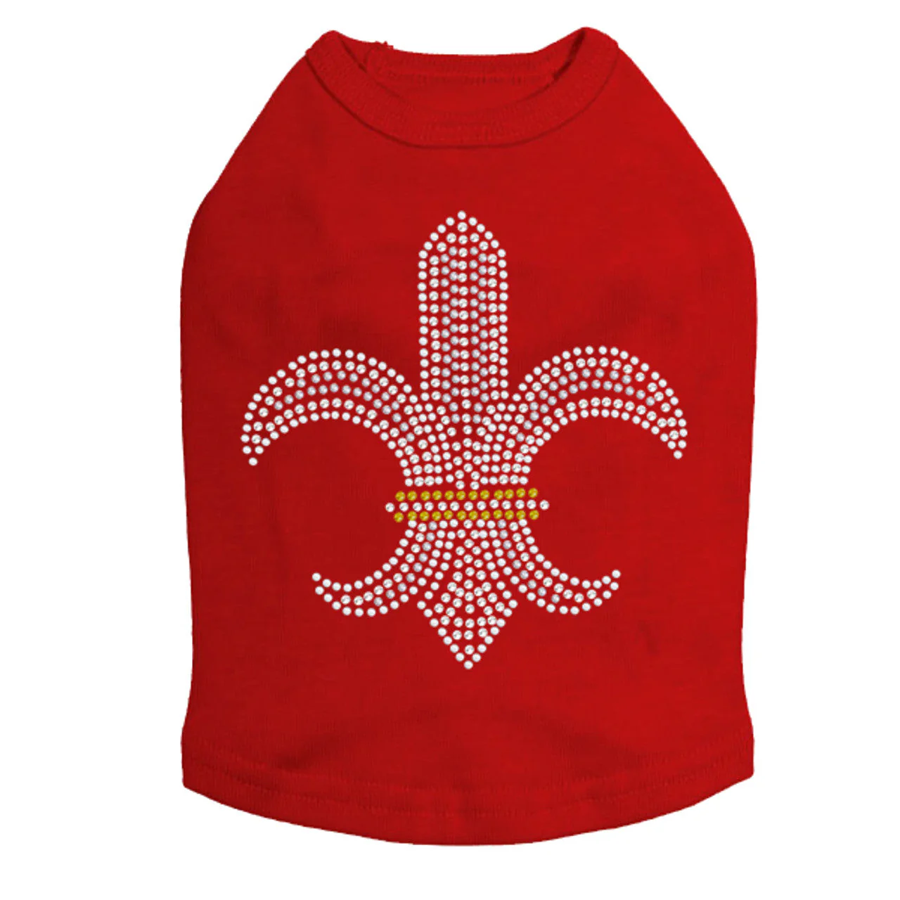 Fleur de Lis (Rhinestones & Nailheads) - Dog Tank - Image 7