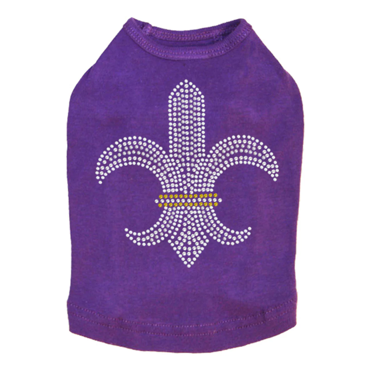 Fleur de Lis (Rhinestones & Nailheads) - Dog Tank - Image 9