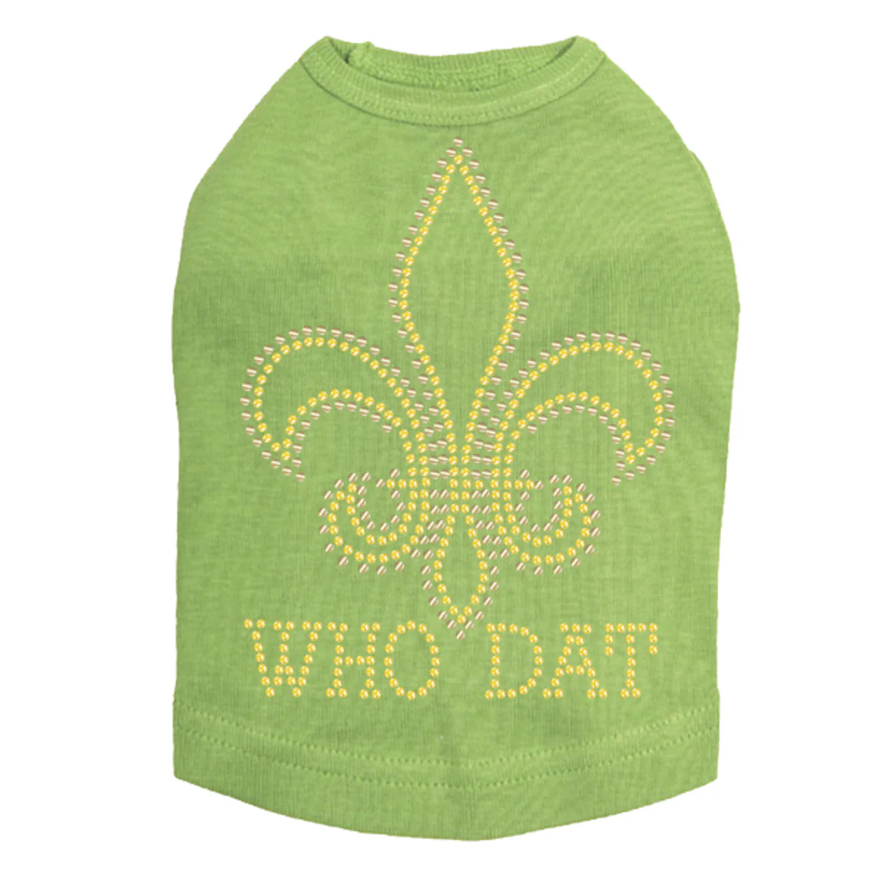 Fleur de Lis - Who Dat  Dog Tank - Image 14