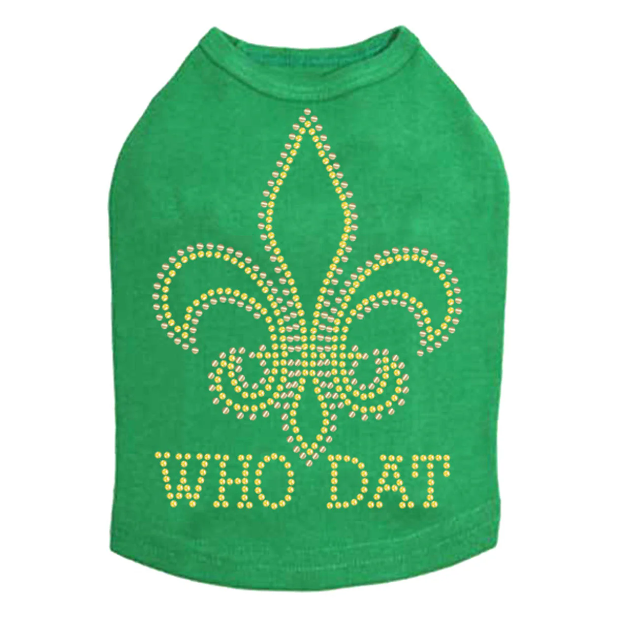 Fleur de Lis - Who Dat  Dog Tank - Image 15