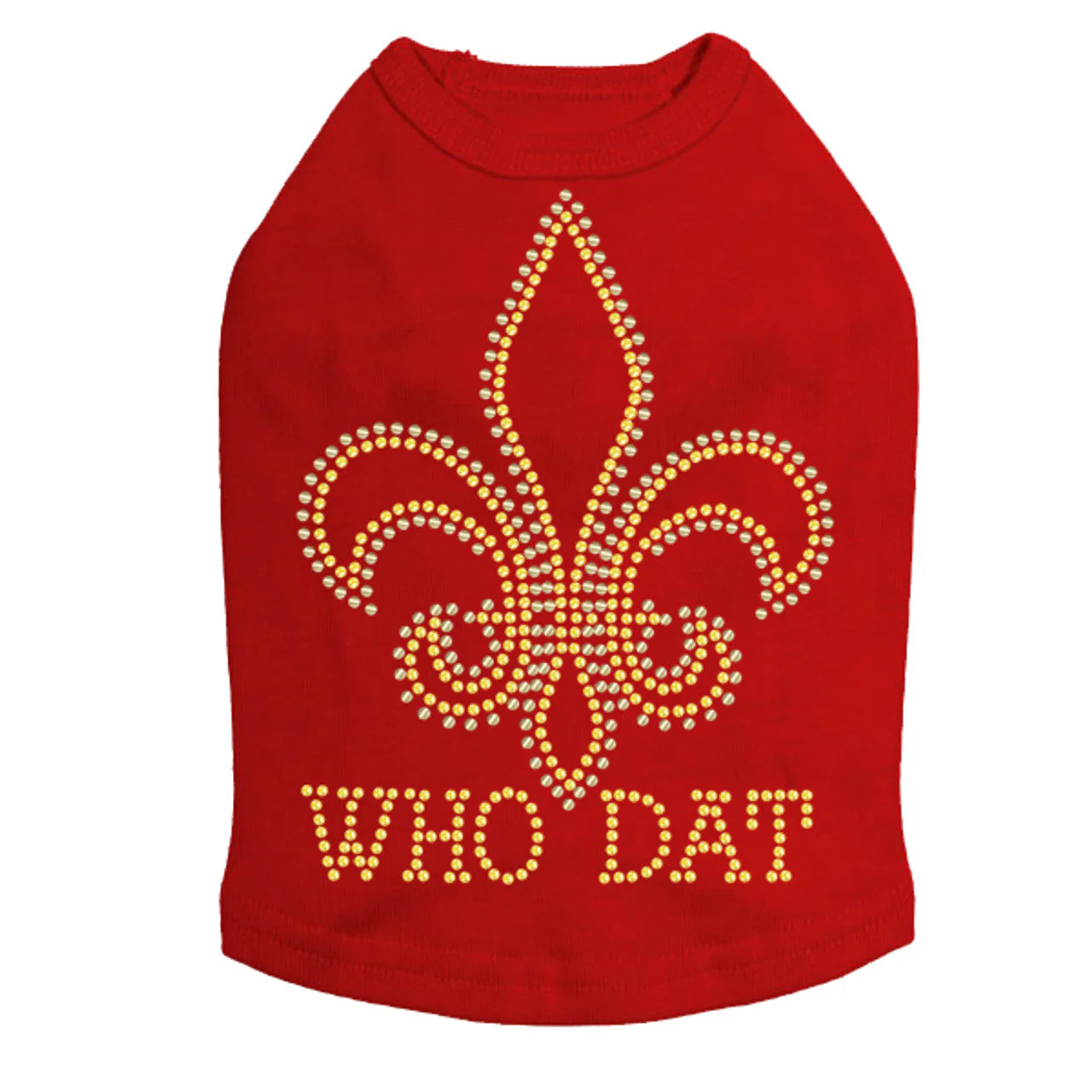 Fleur de Lis - Who Dat  Dog Tank - Image 4