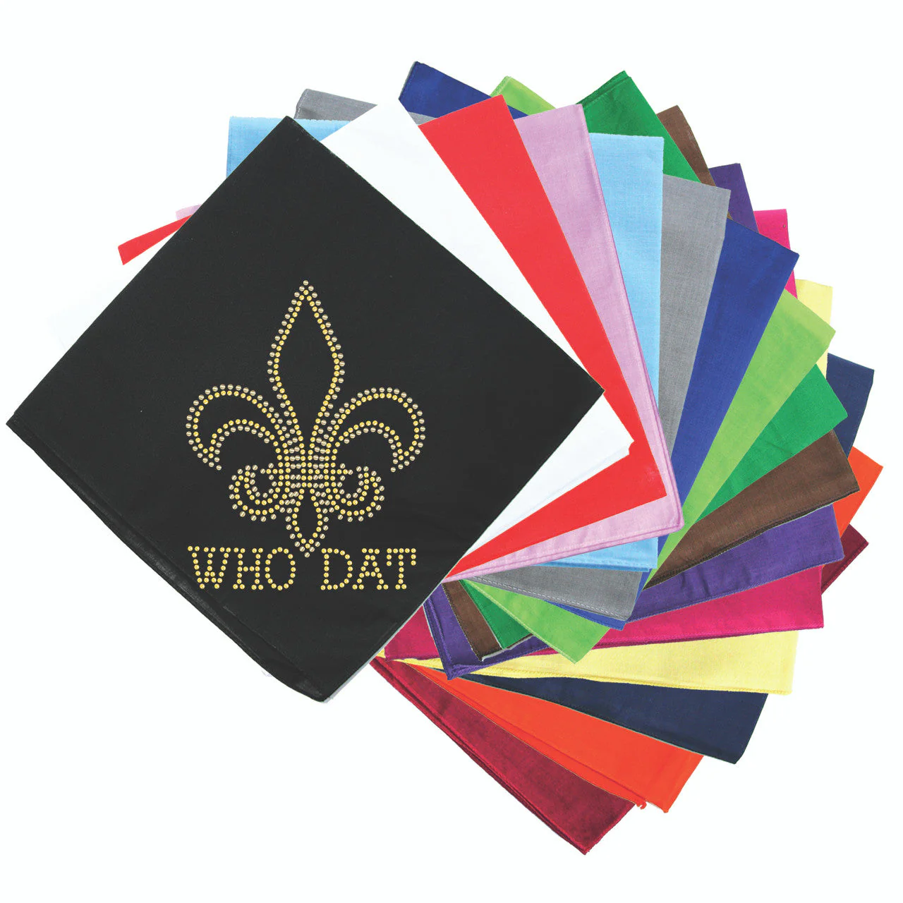 Fleur de Lis with Who Dat  - Bandanna