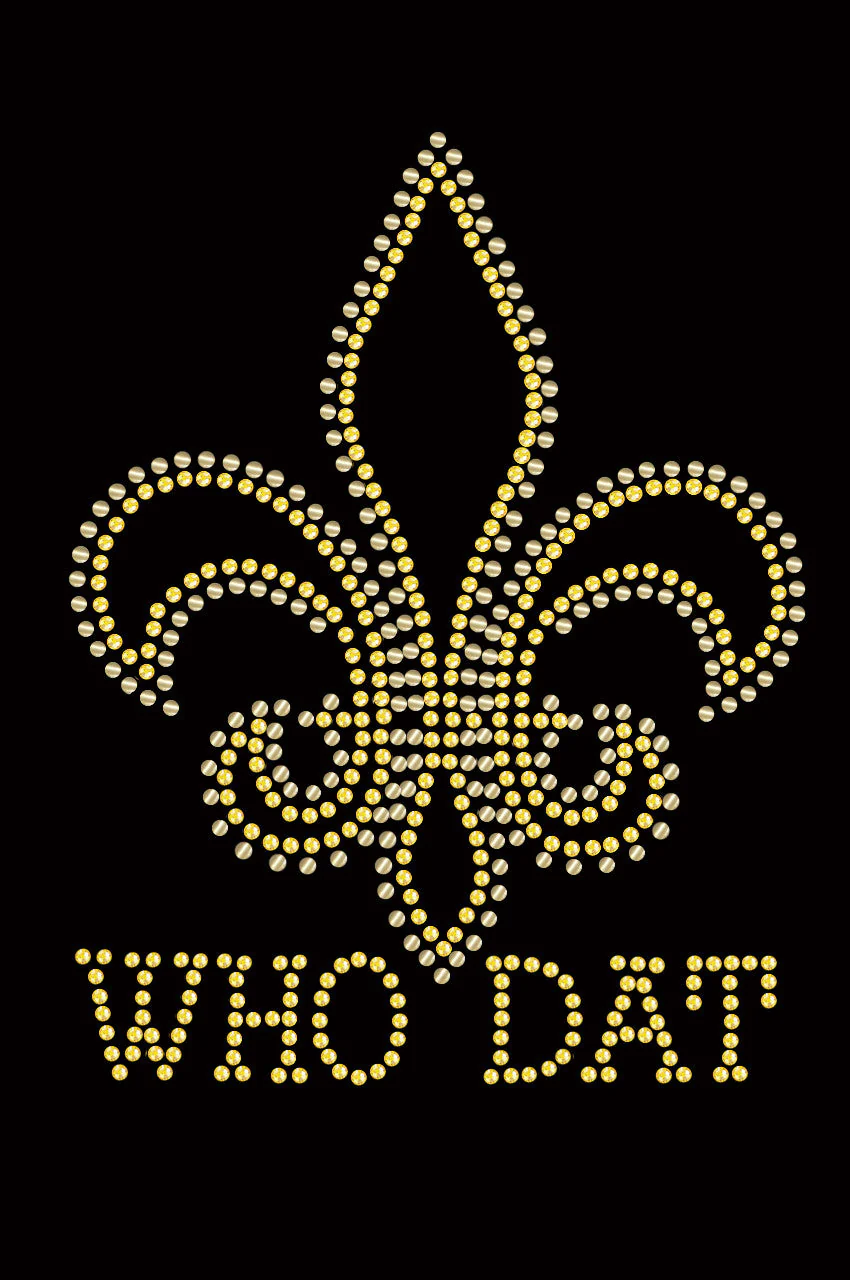 Fleur de Lis with Who Dat  - Bandanna - Image 2