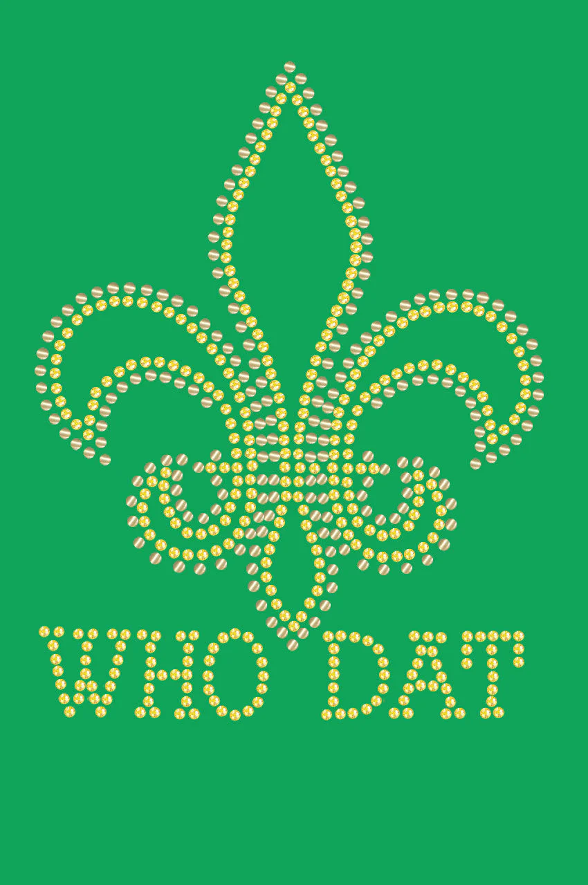 Fleur de Lis with Who Dat  - Bandanna - Image 3