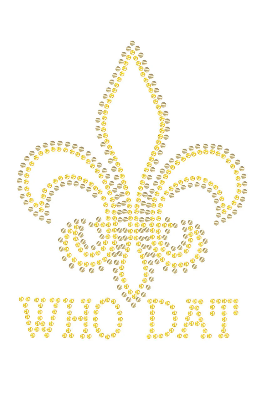 Fleur de Lis with Who Dat  - Bandanna - Image 9