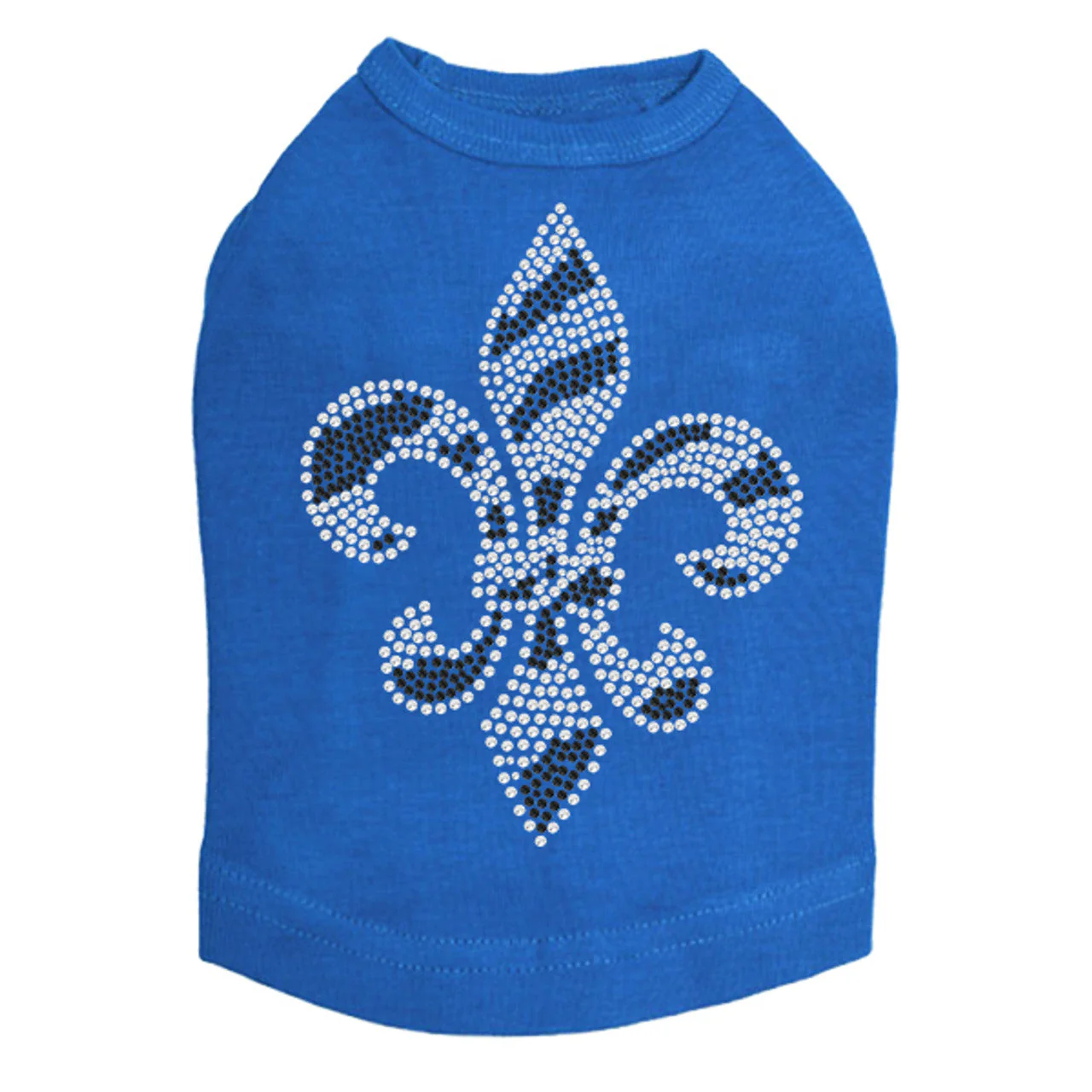 Fleur de Lis (Zebra Print) - Dog Tank - Image 11