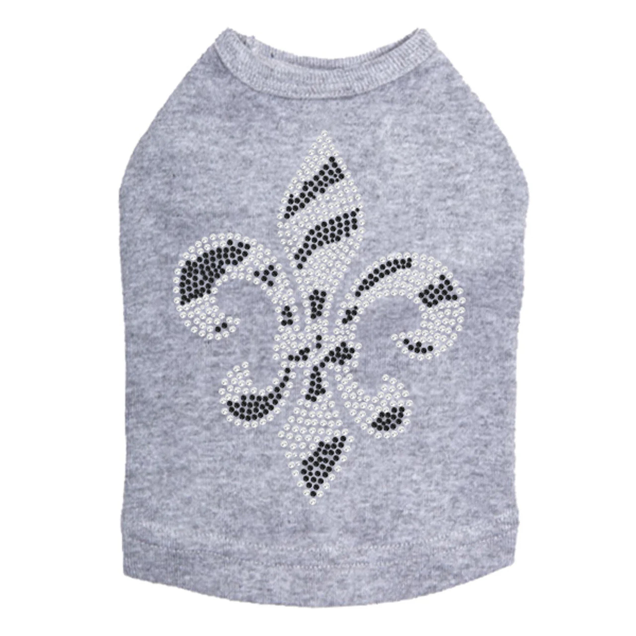 Fleur de Lis (Zebra Print) - Dog Tank - Image 12