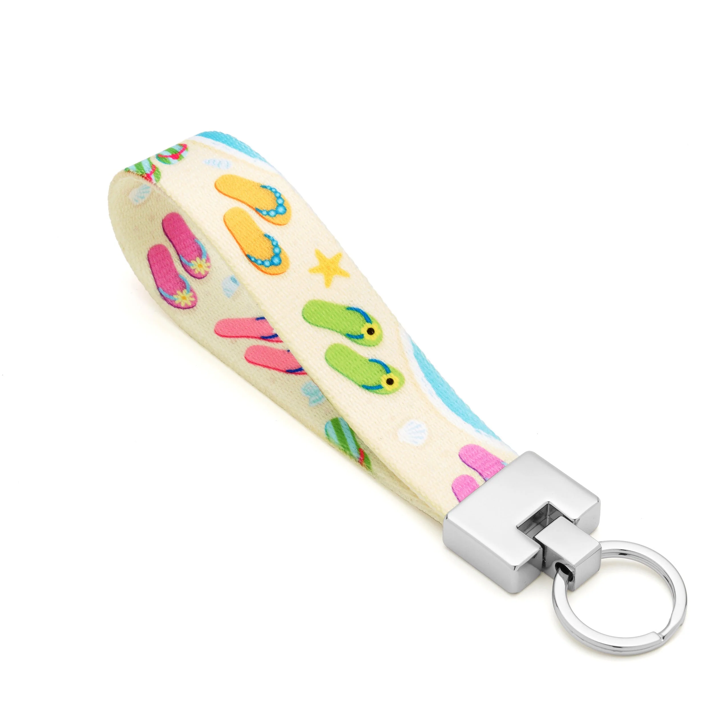 Up Country Flip Flops Cast Brass Key Ring