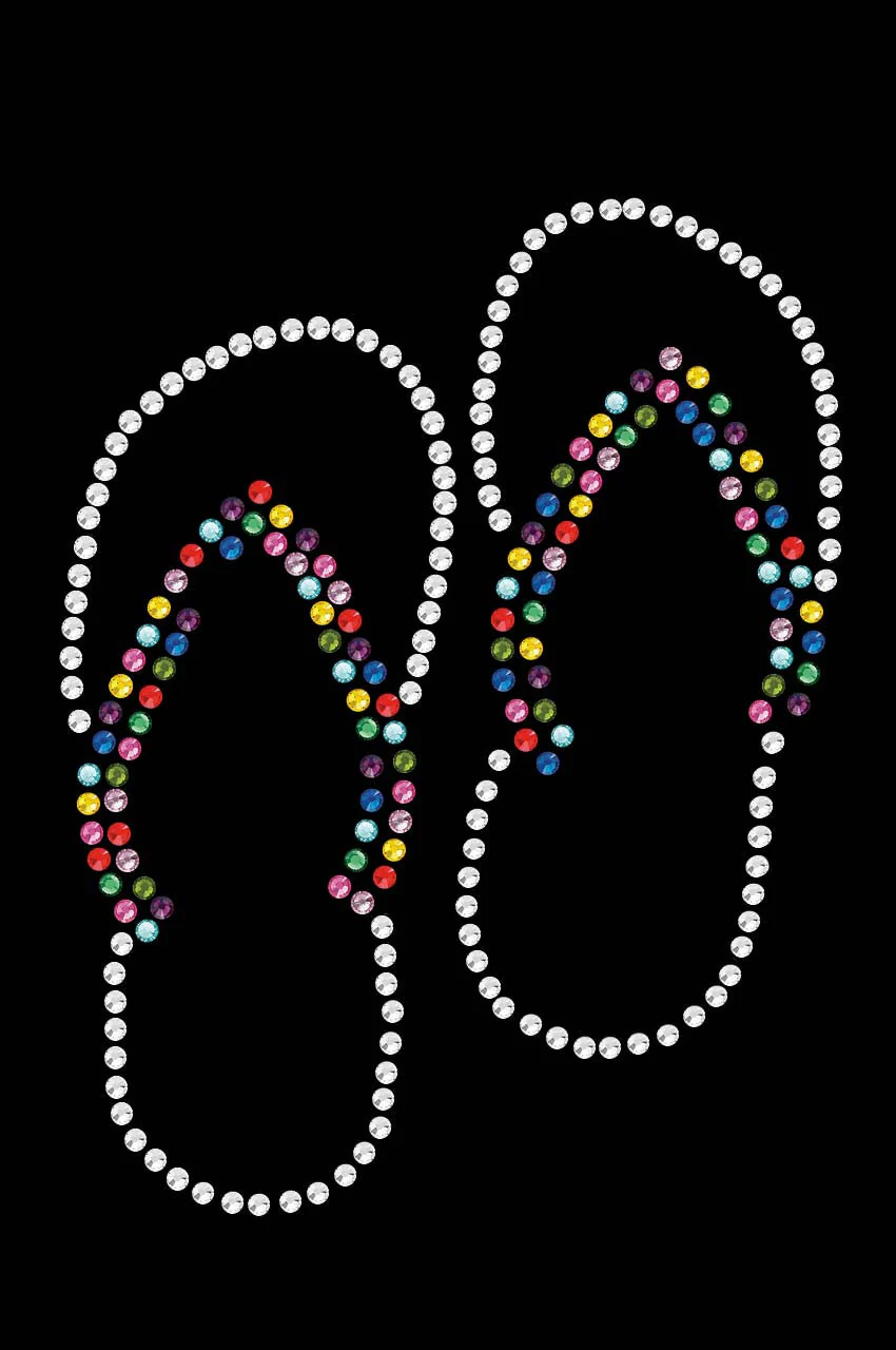 Flip Flops (Rhinestone)  - Bandanna