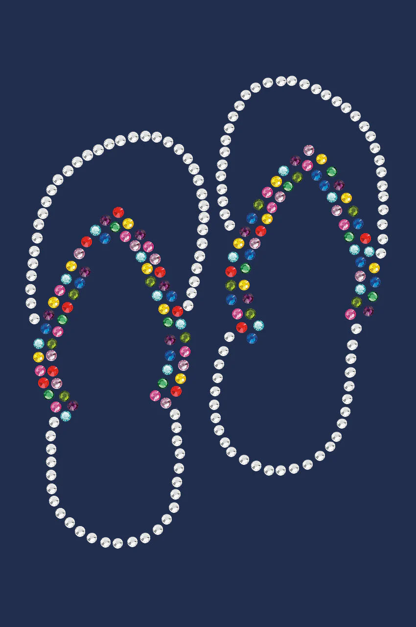 Flip Flops (Rhinestone)  - Bandanna - Image 3