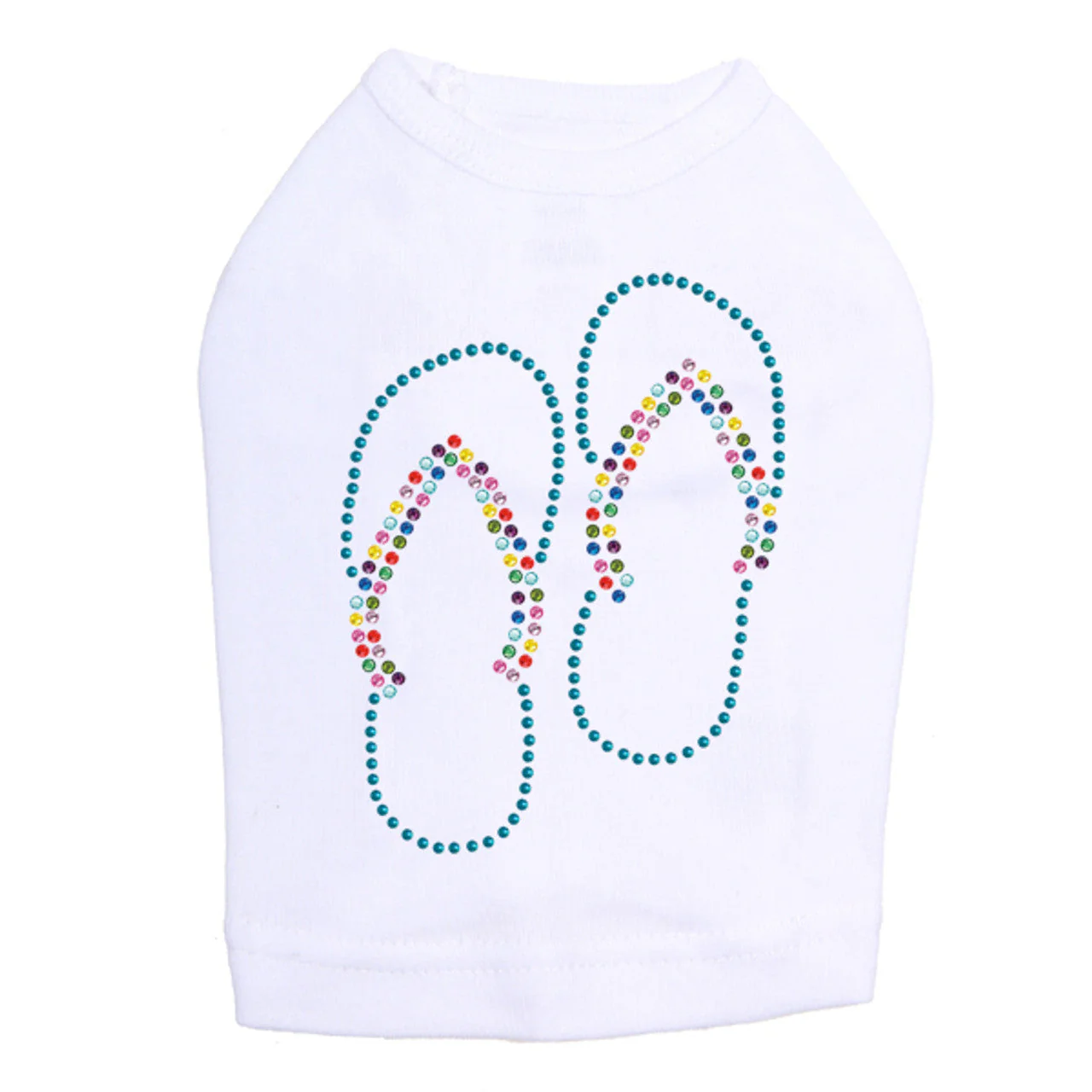 Flip Flops (Turquoise) - Dog Tank - Image 2