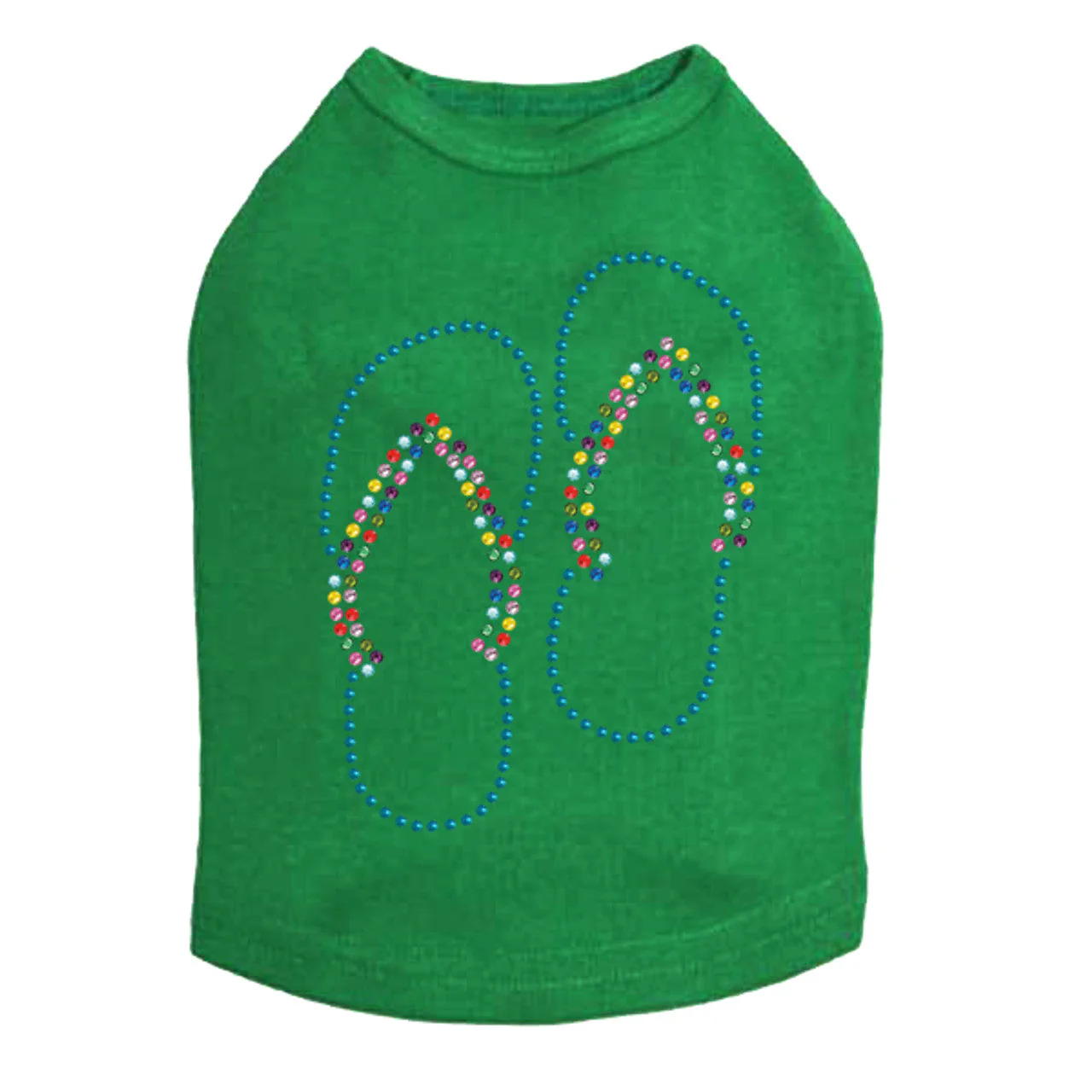 Flip Flops (Turquoise) - Dog Tank - Image 4