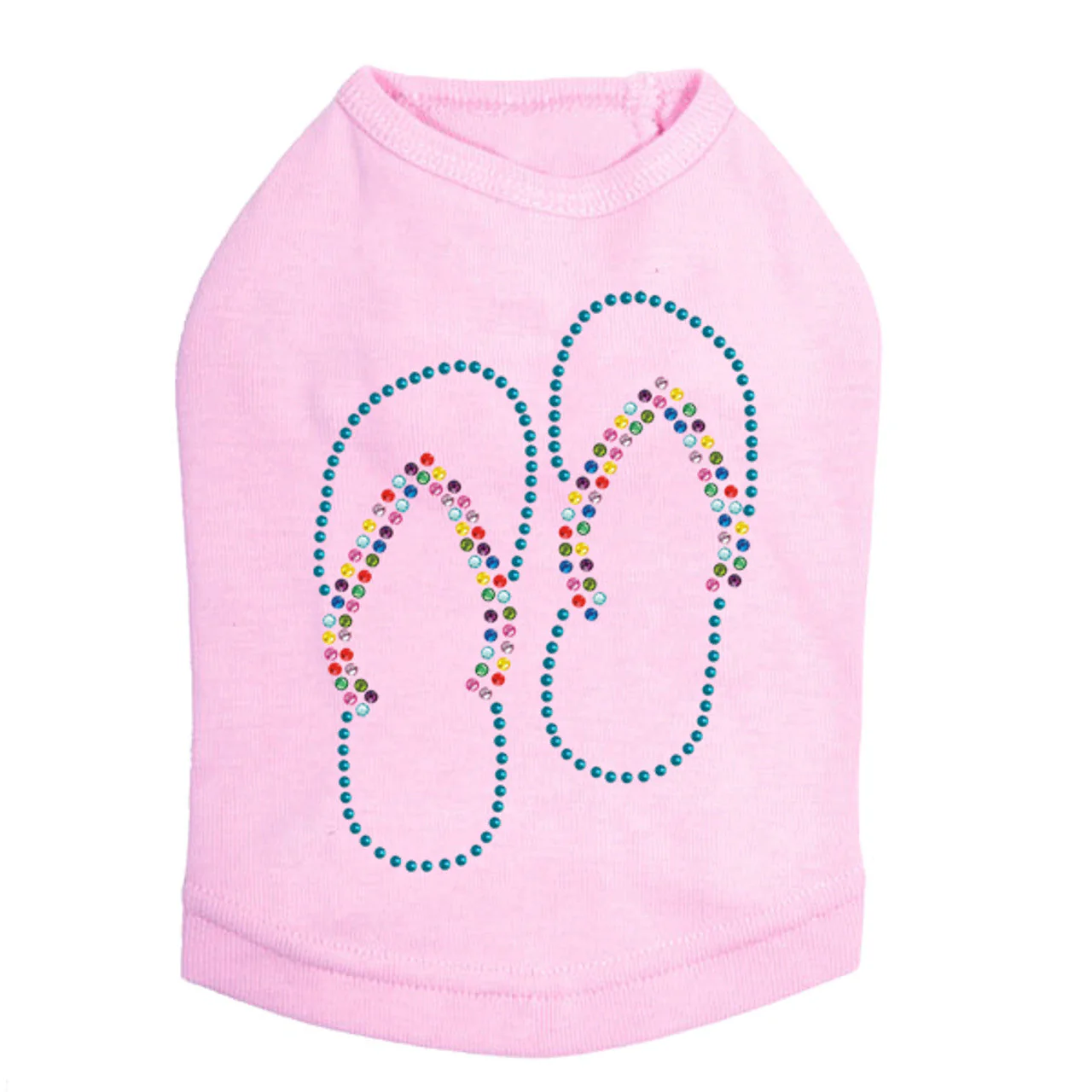 Flip Flops (Turquoise) - Dog Tank - Image 5
