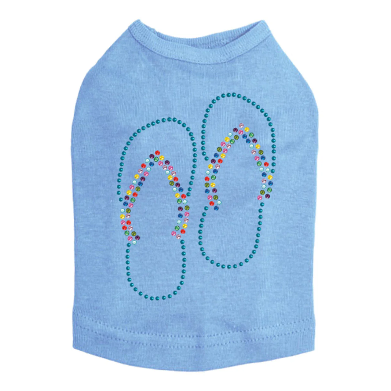 Flip Flops (Turquoise) - Dog Tank - Image 7